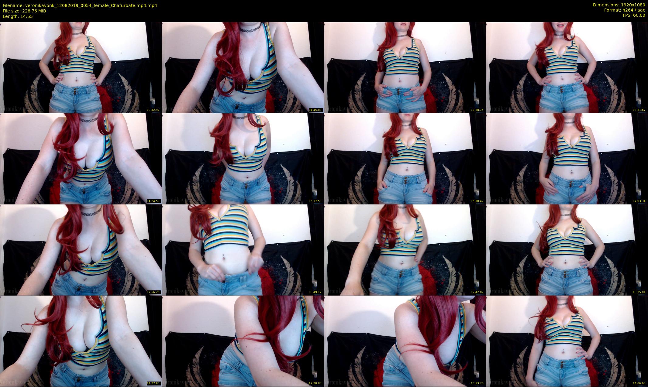 veronikavonk — 15 minute Chaturbate female cam show recording, 1080p, Aug 12, 2019