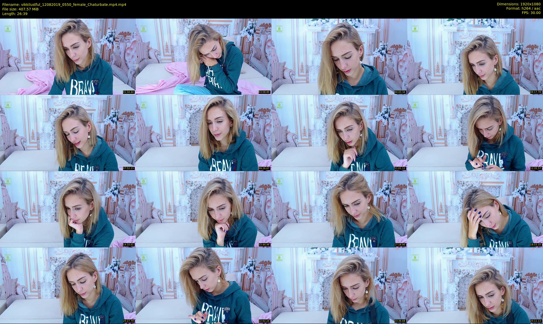vikkilustful — 27 minute Chaturbate female cam show recording, 1080p, Aug 12, 2019