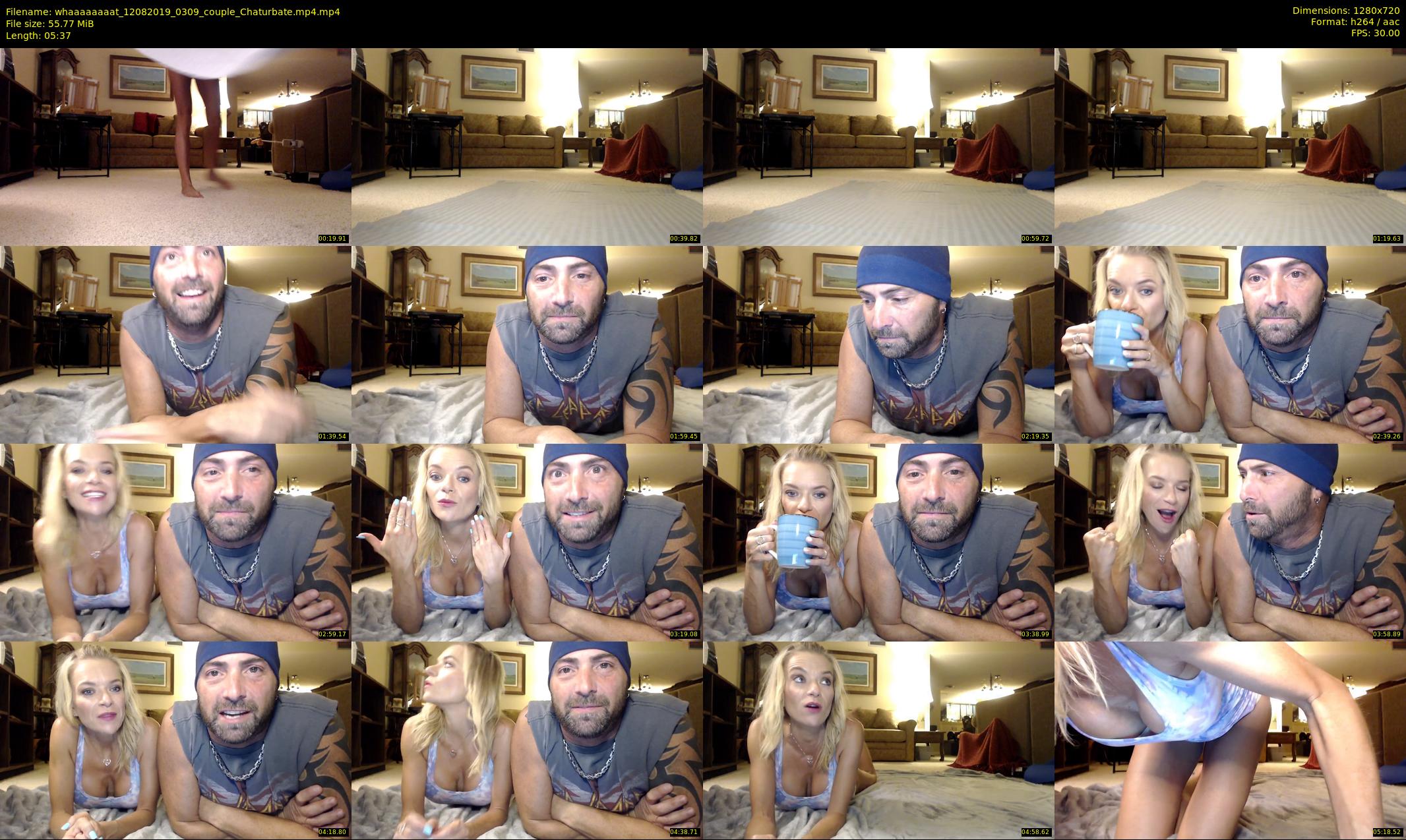 whaaaaaaaat — 6 minute Chaturbate couple cam show recording, 720p, Aug 12, 2019