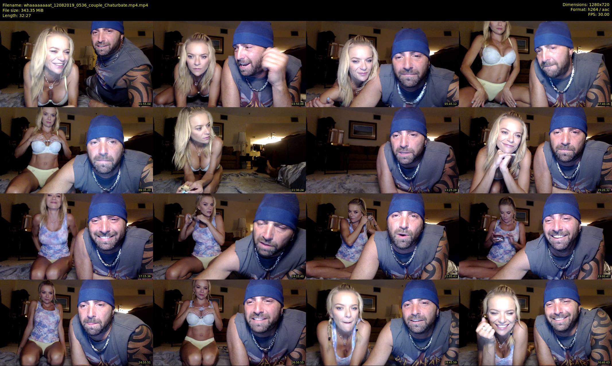 whaaaaaaaat — 33 minute Chaturbate couple cam show recording, 720p, Aug 12, 2019
