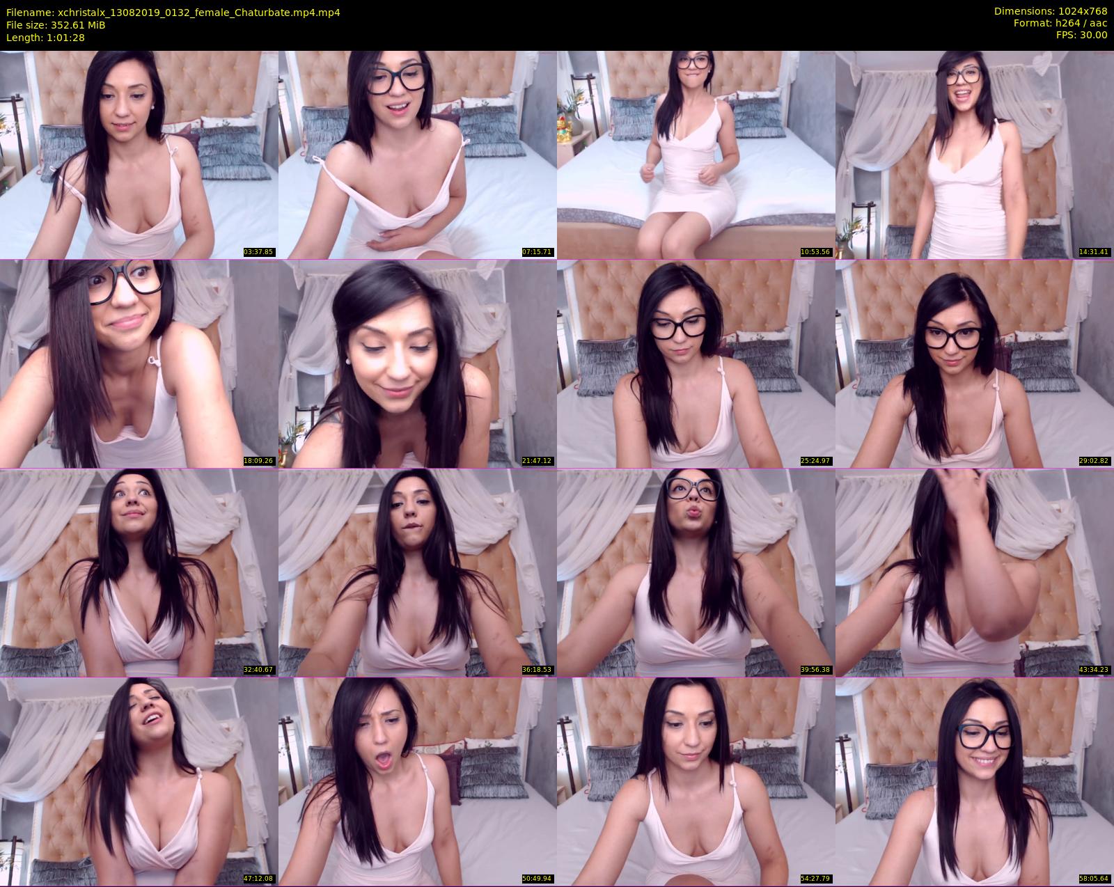 xchristalx — 62 minute Chaturbate female cam show recording, 720p, Aug 13, 2019