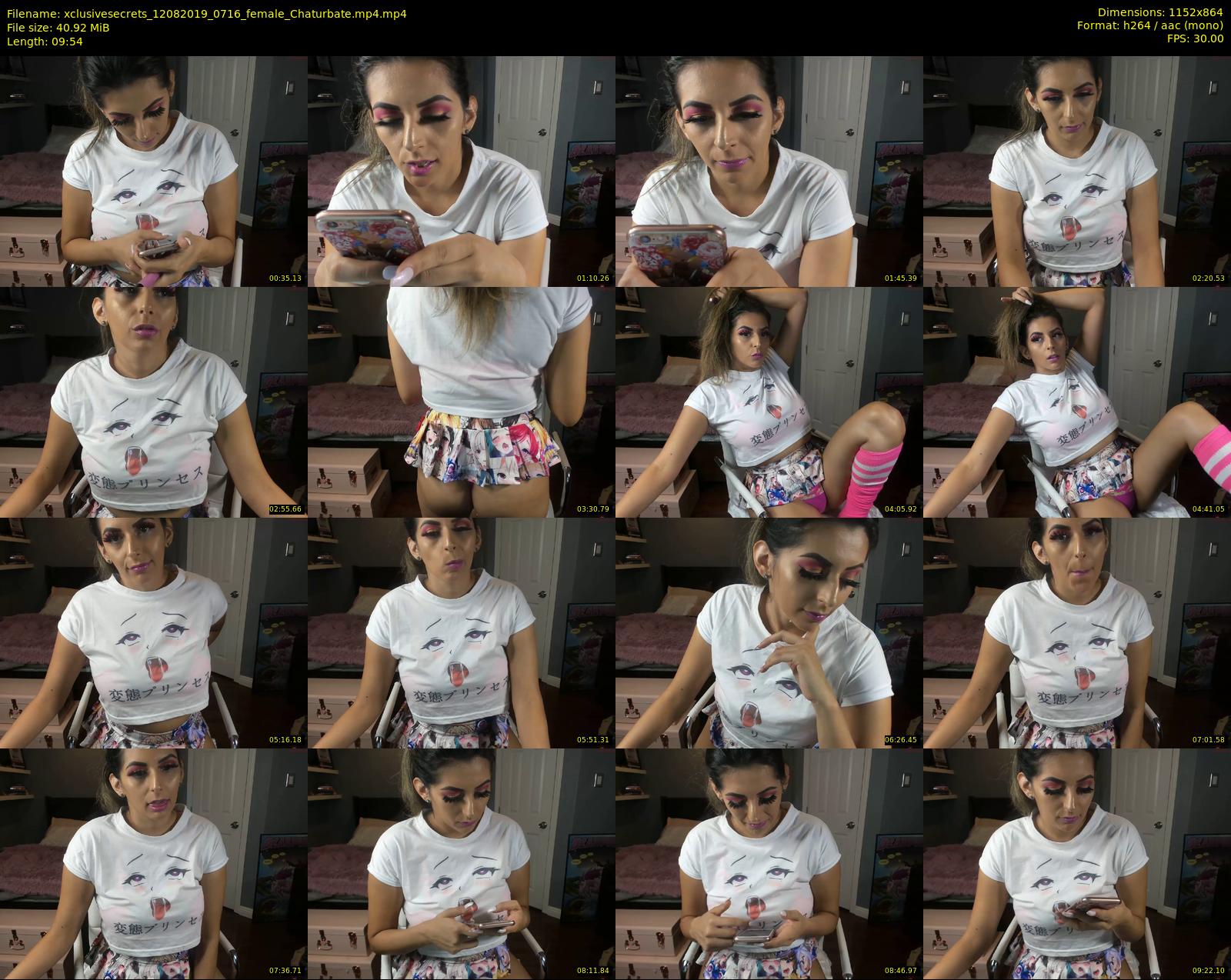 xclusivesecrets — 10 minute Chaturbate female cam show recording, 720p, Aug 12, 2019