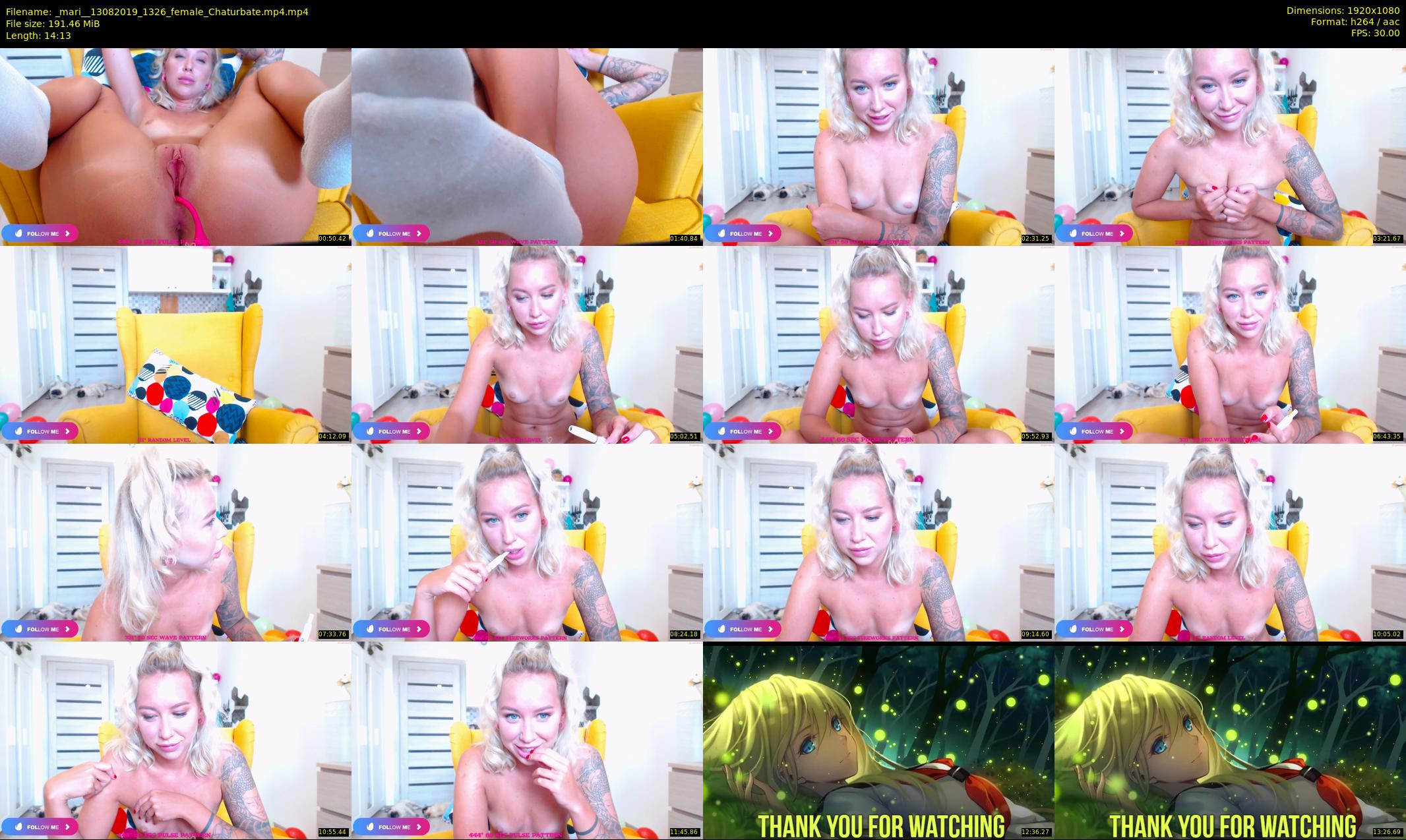 _mari_ — 15 minute Chaturbate female cam show recording, 1080p, Aug 13, 2019