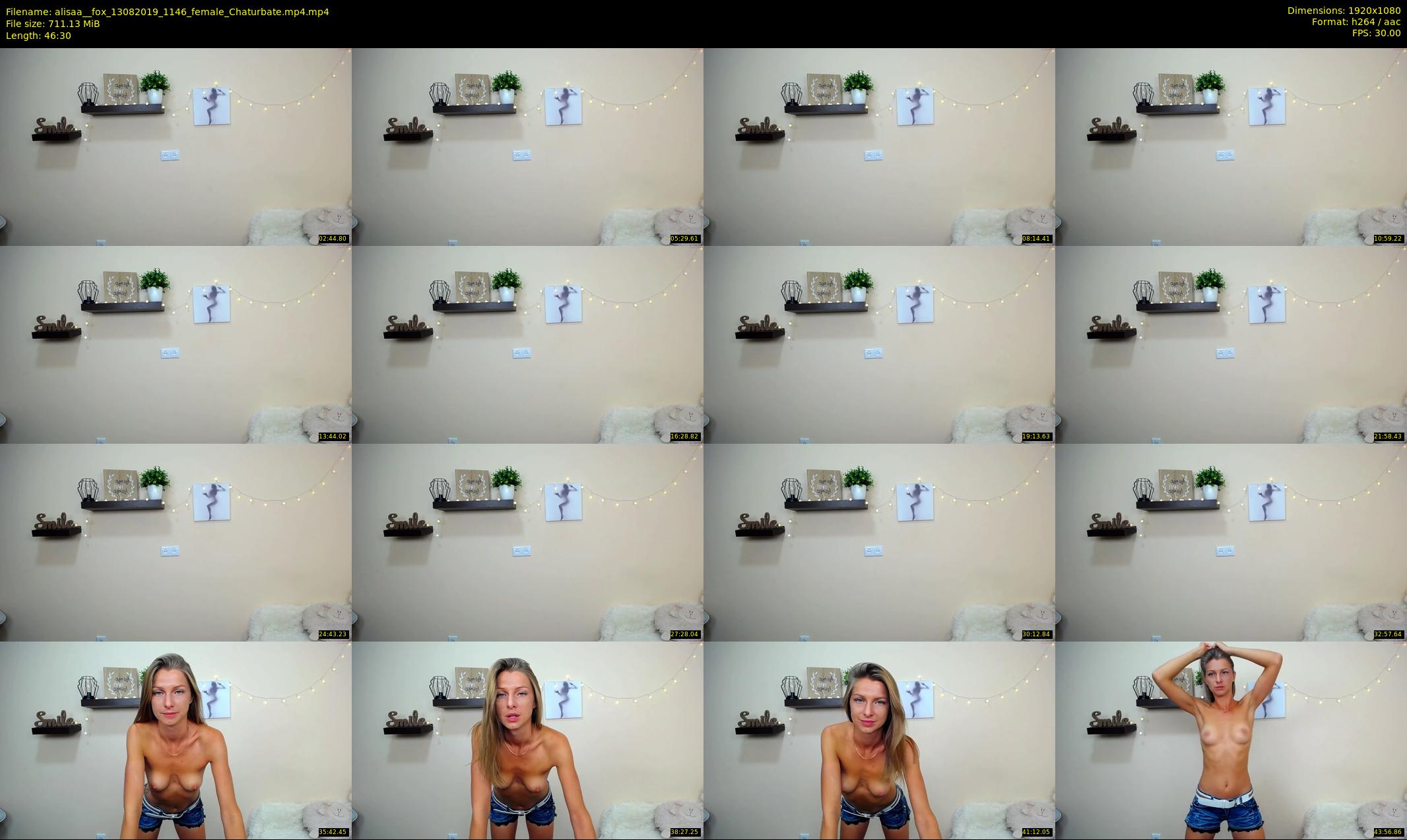 alisaa__fox — 47 minute Chaturbate female cam show recording, 1080p, Aug 13, 2019