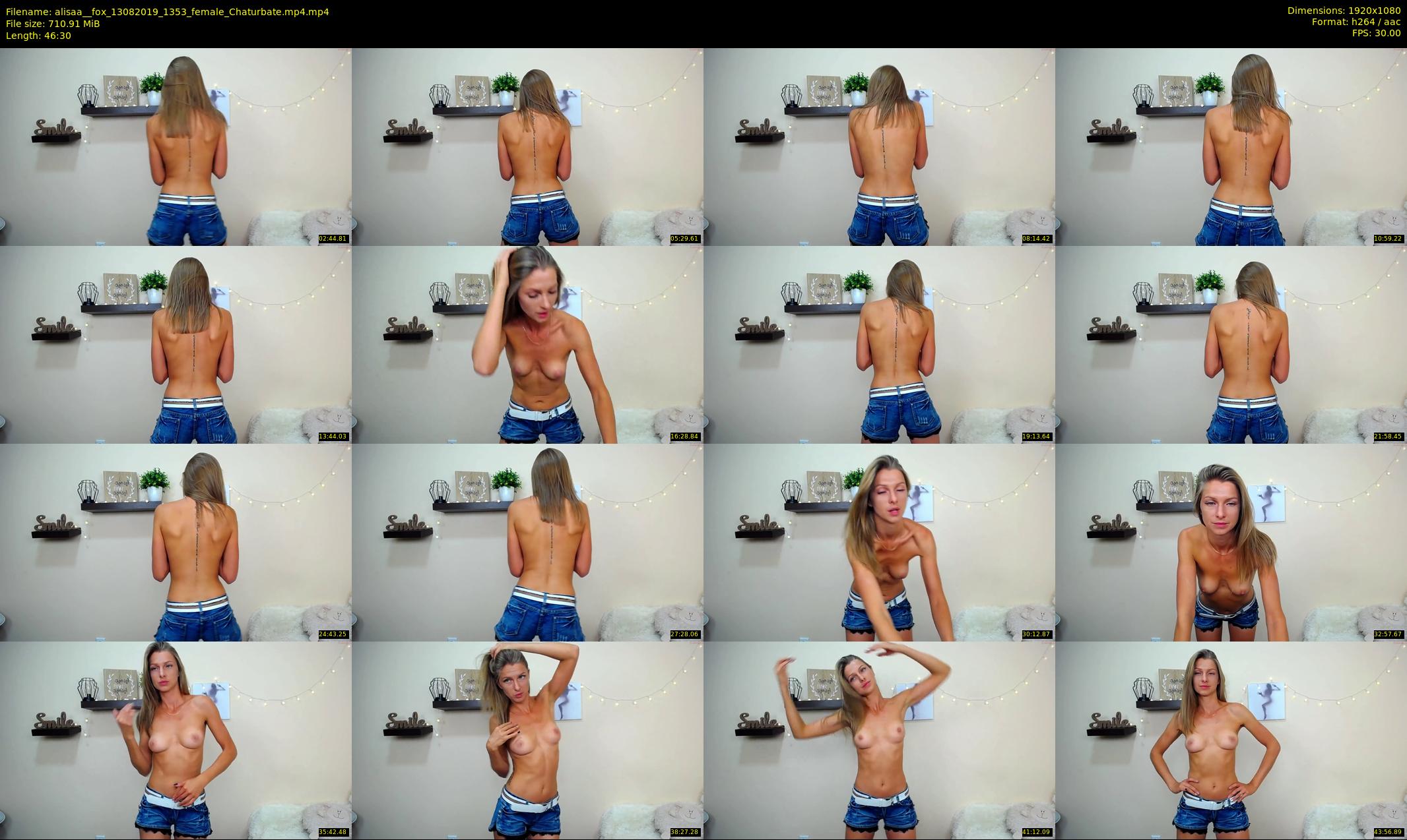alisaa__fox — 47 minute Chaturbate female cam show recording, 1080p, Aug 13, 2019