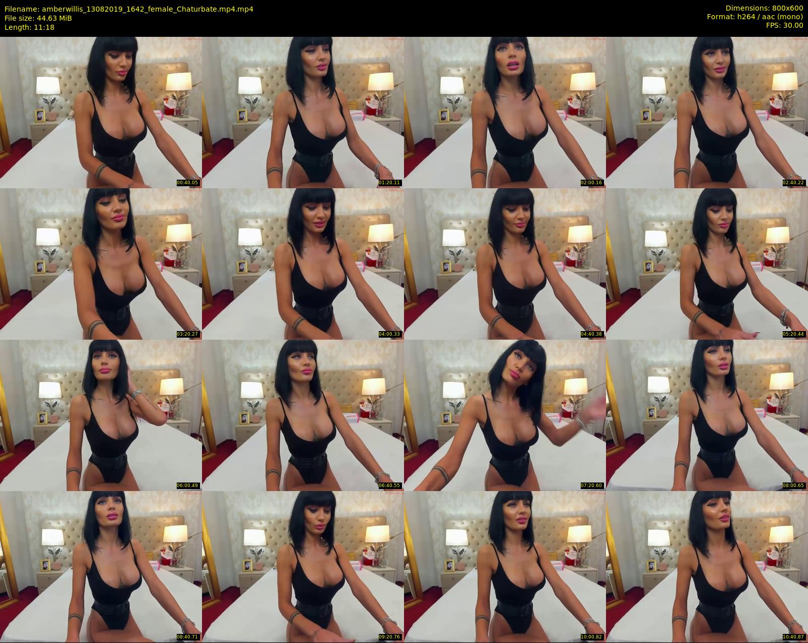 amberwillis — 12 minute Chaturbate female cam show recording, 480p, Aug 13, 2019