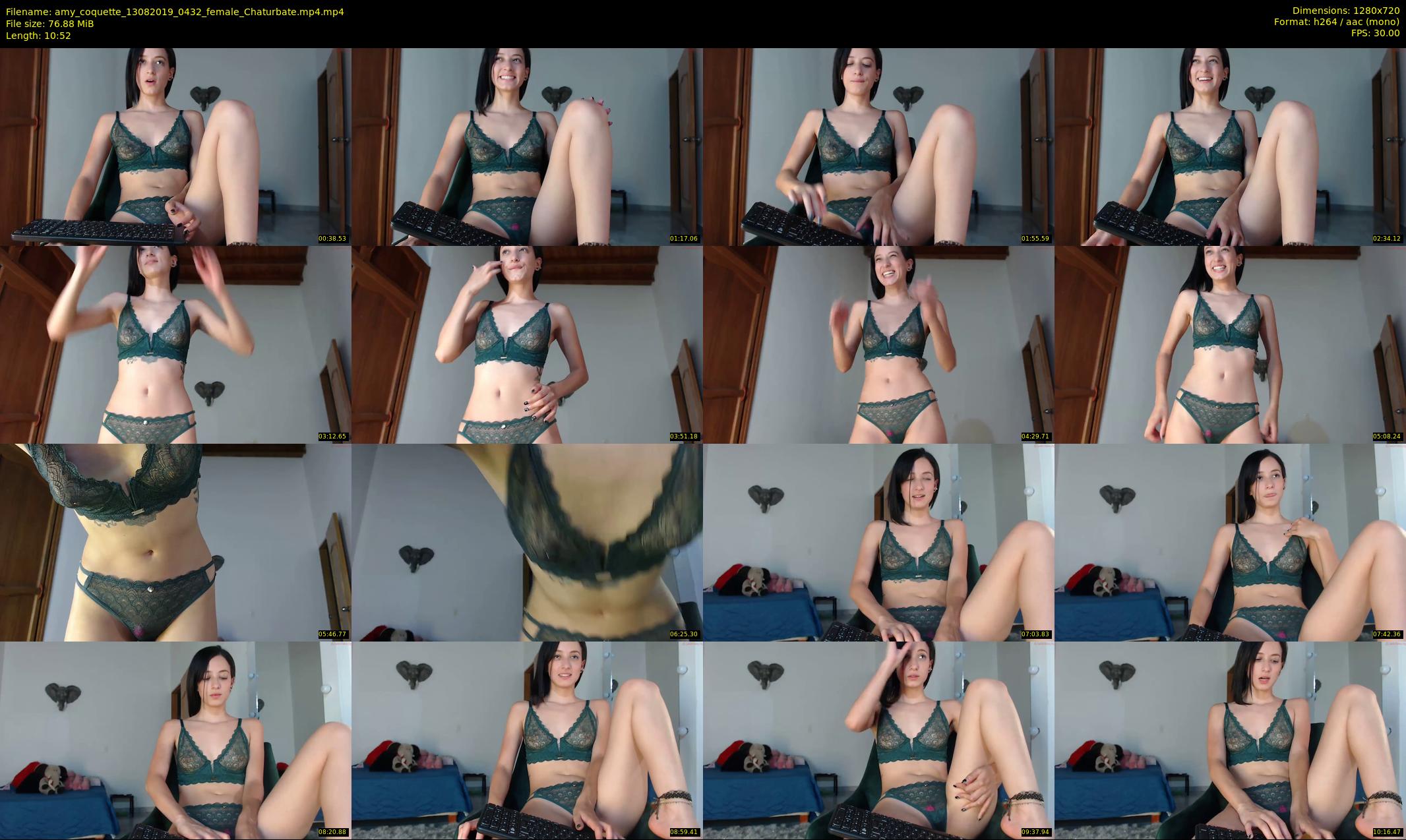 amy_coquette — 11 minute Chaturbate female cam show recording, 720p, Aug 13, 2019