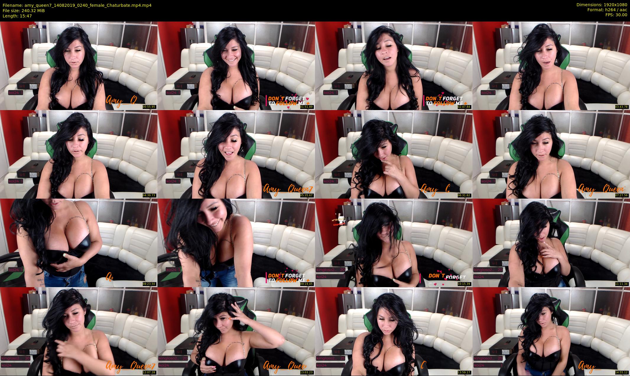 amy_queen7 — 16 minute Chaturbate female cam show recording, 1080p, Aug 14, 2019