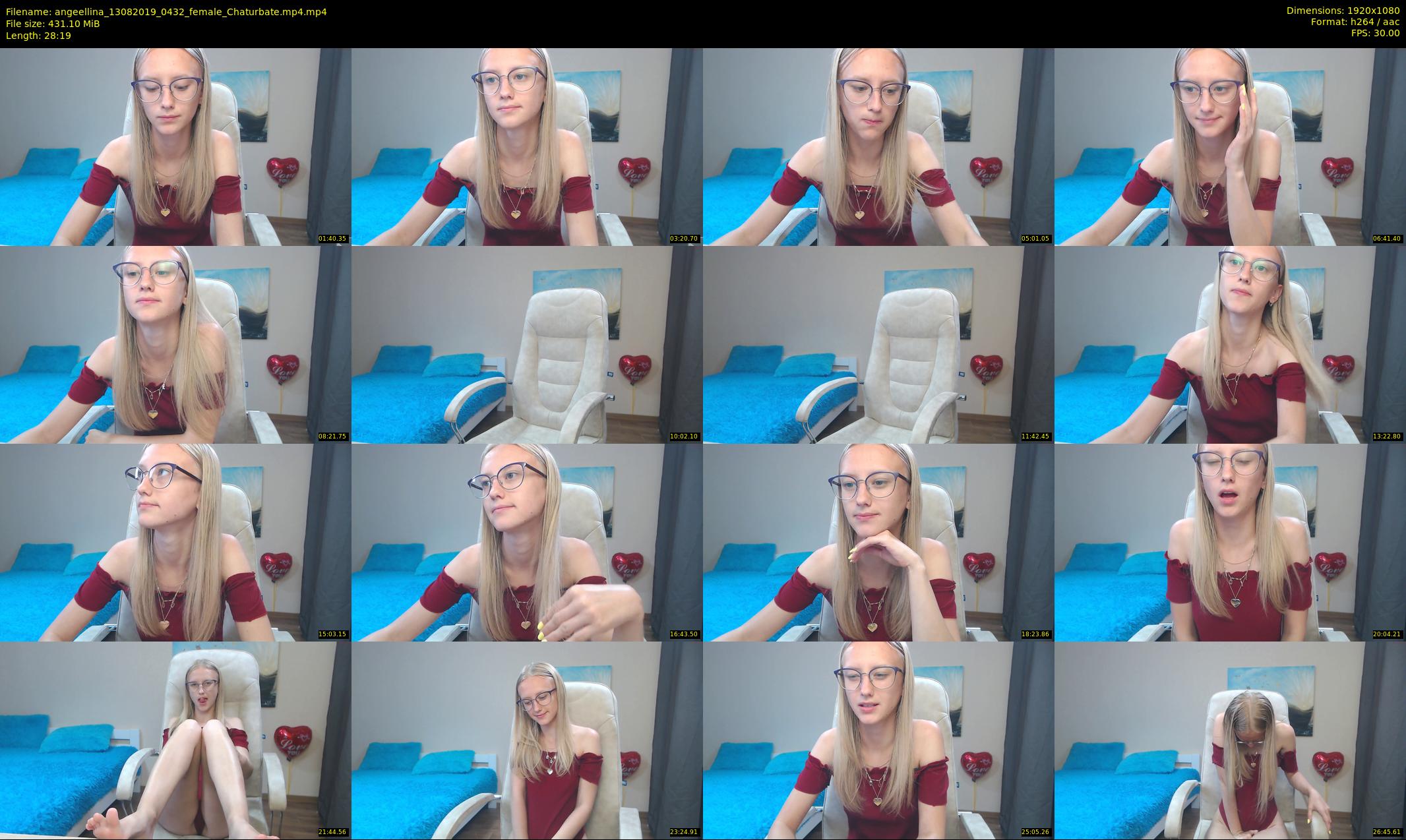 angeellina — 29 minute Chaturbate female cam show recording, 1080p, Aug 13, 2019