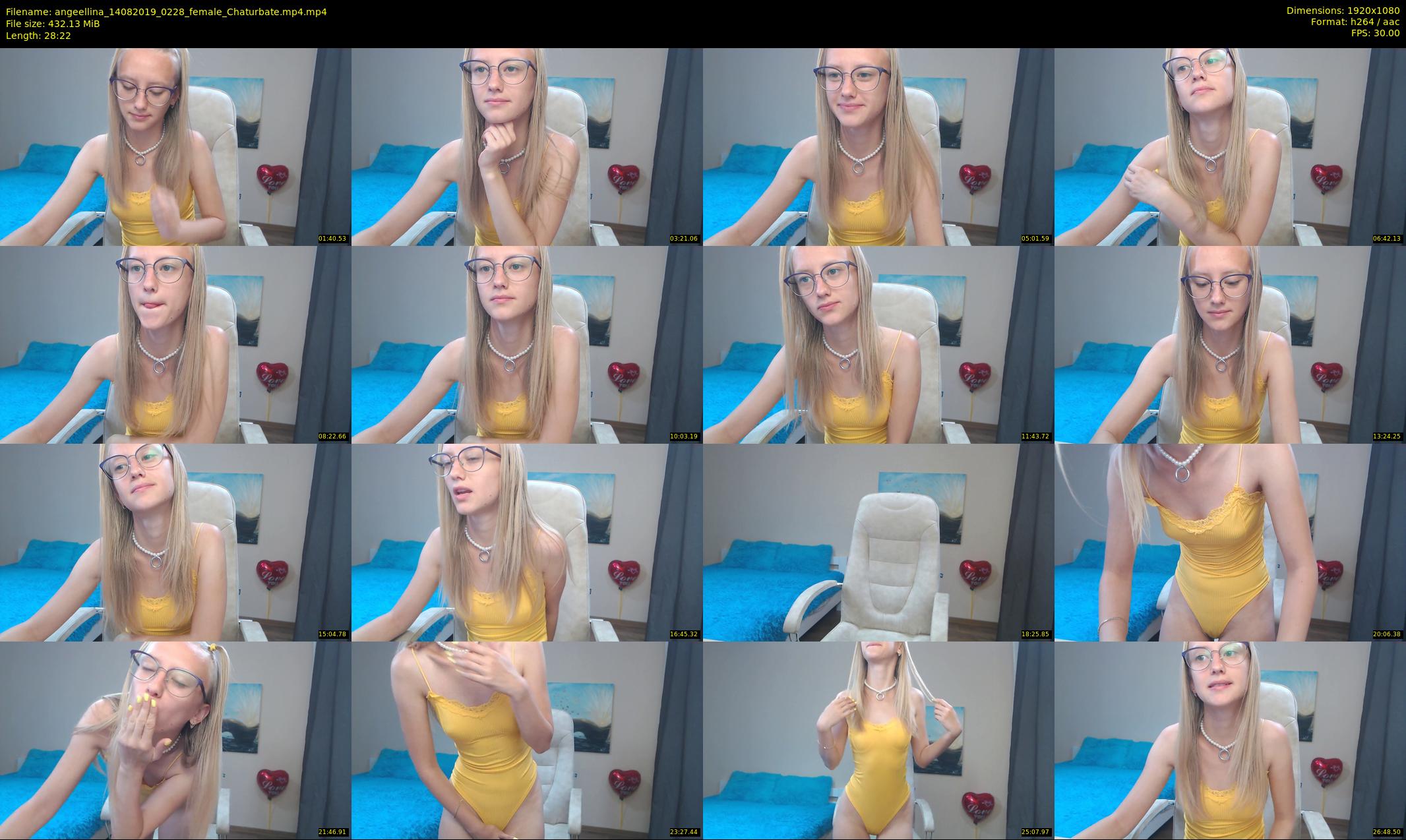 angeellina — 29 minute Chaturbate female cam show recording, 1080p, Aug 14, 2019