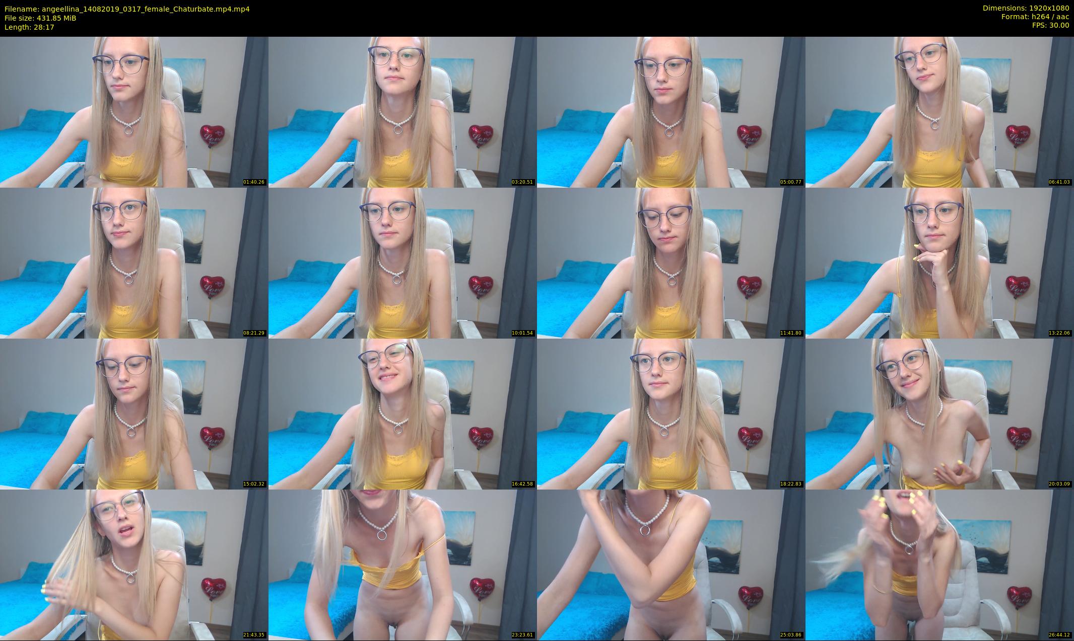 angeellina — 29 minute Chaturbate female cam show recording, 1080p, Aug 14, 2019