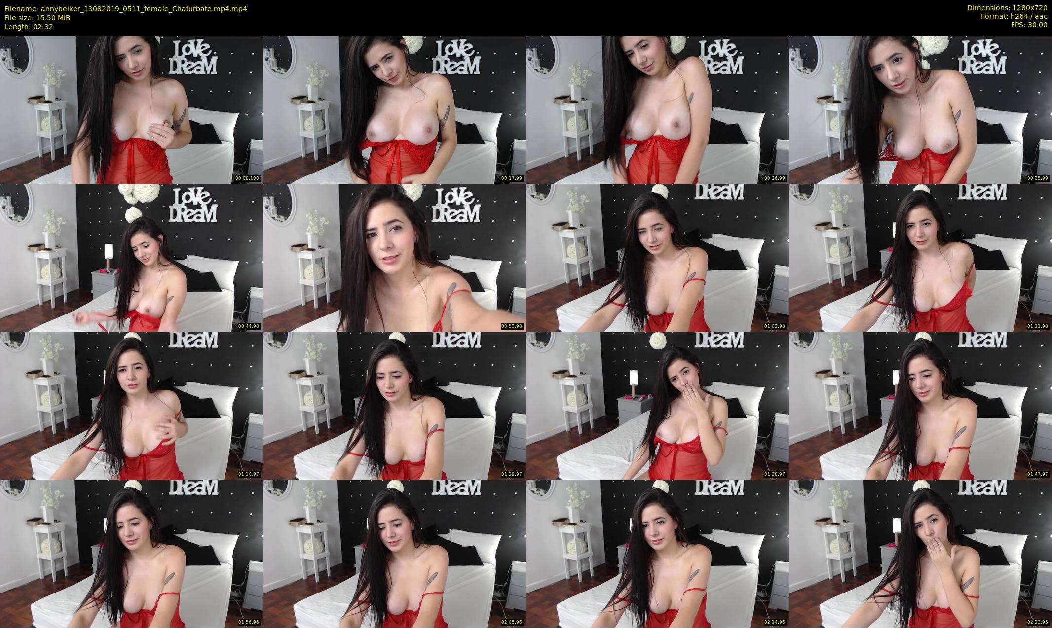 annybeiker — 3 minute Chaturbate female cam show recording, 720p, Aug 13, 2019