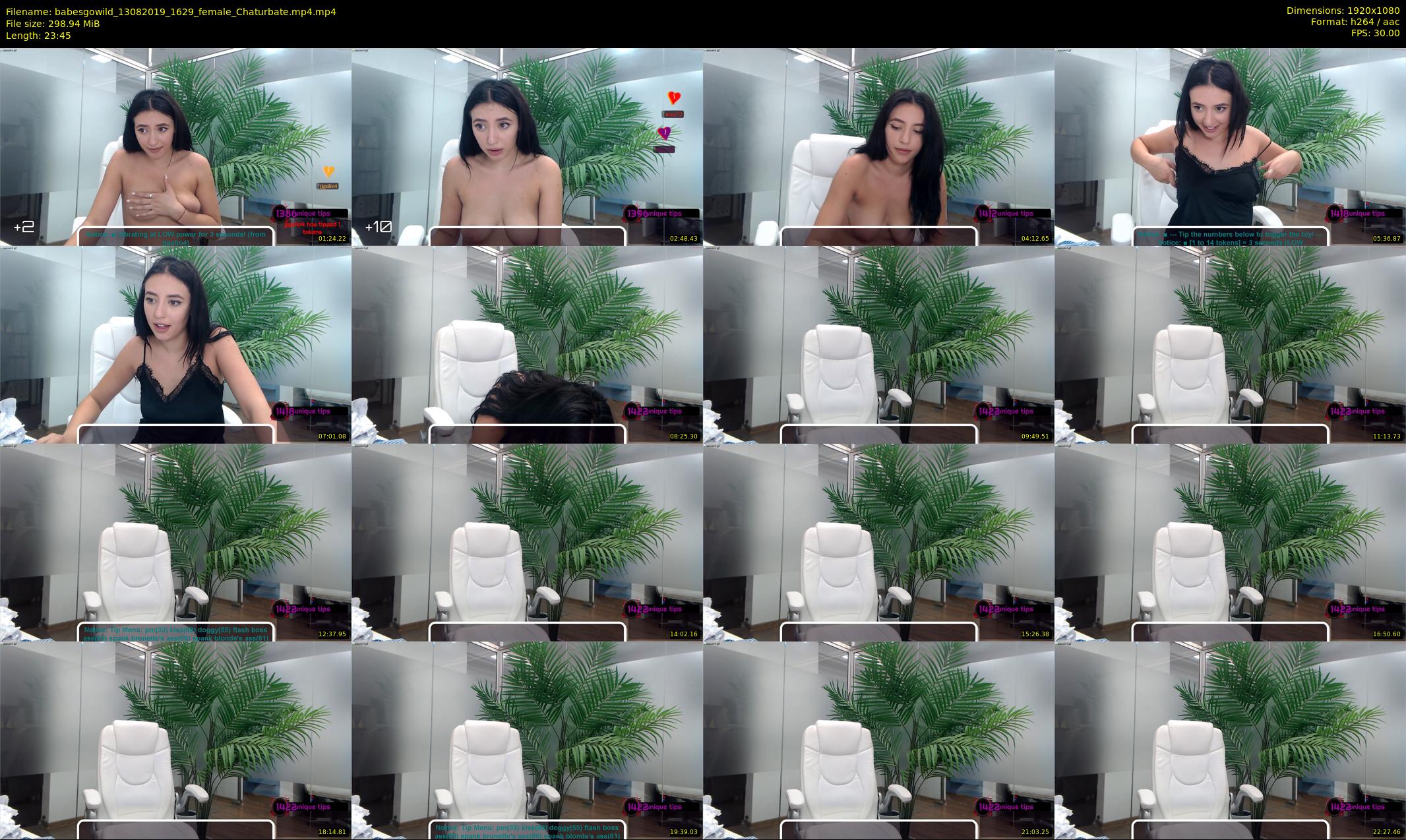 babesgowild — 24 minute Chaturbate couple cam show recording, 1080p, Aug 13, 2019