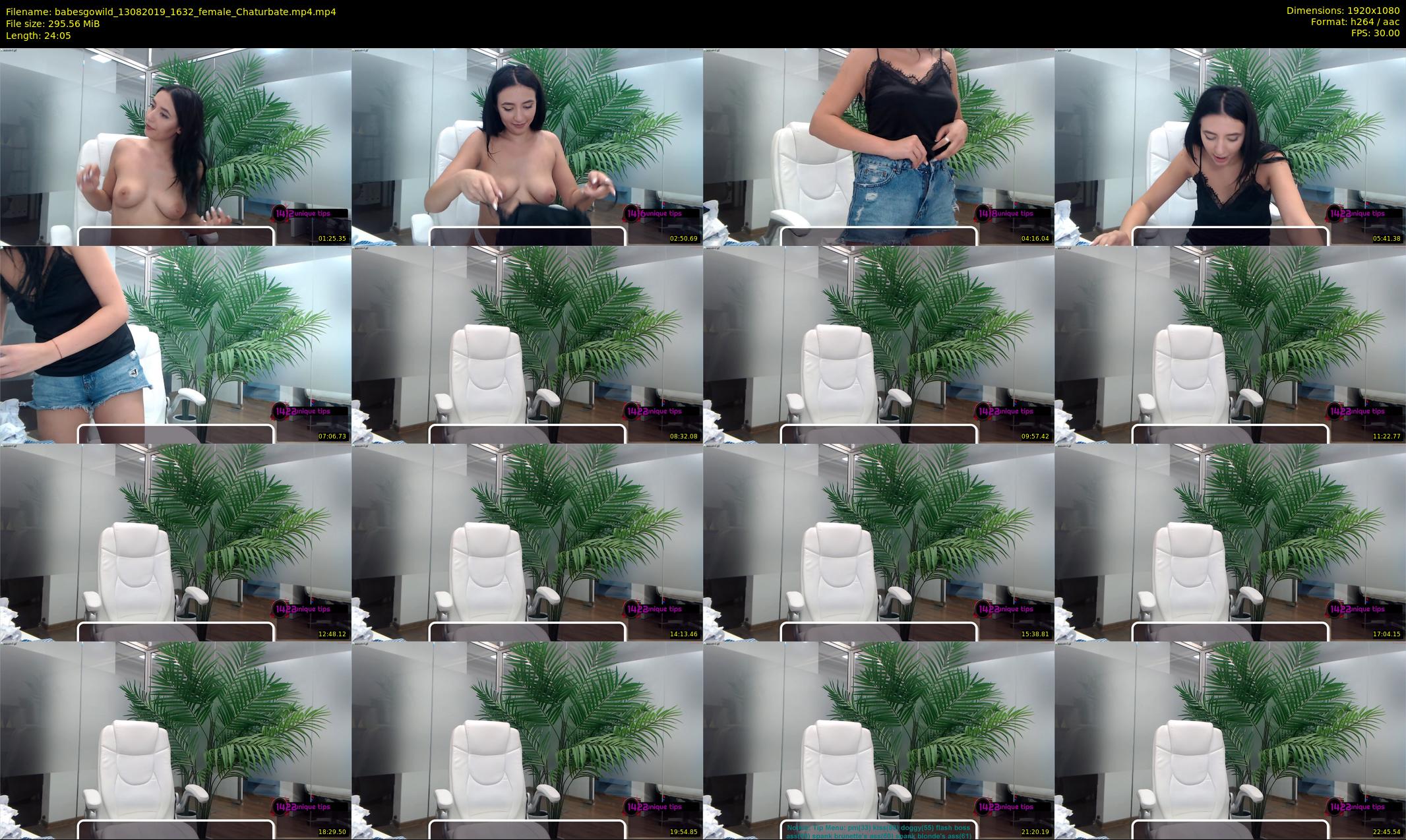 babesgowild — 25 minute Chaturbate couple cam show recording, 1080p, Aug 13, 2019