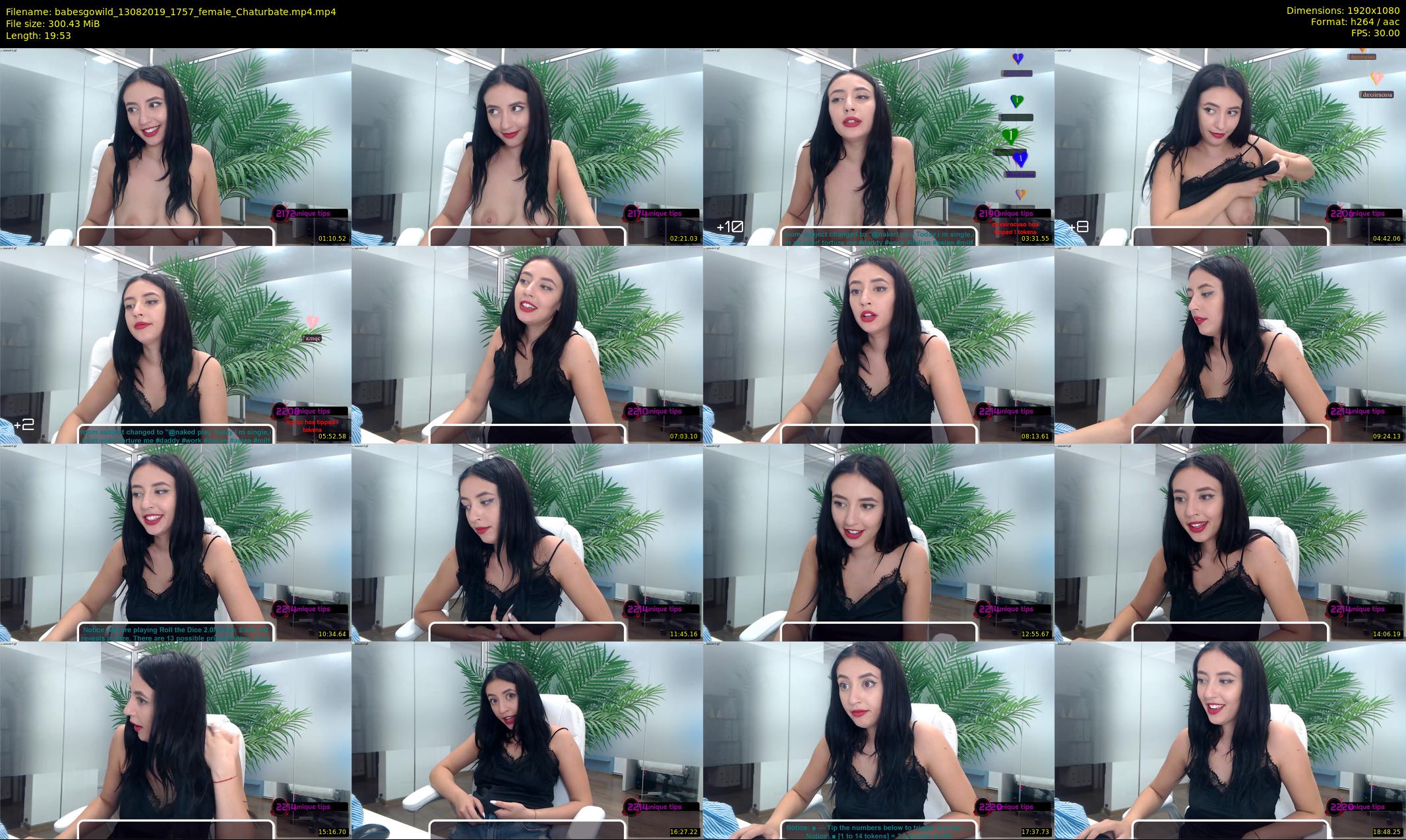 babesgowild — 20 minute Chaturbate couple cam show recording, 1080p, Aug 13, 2019