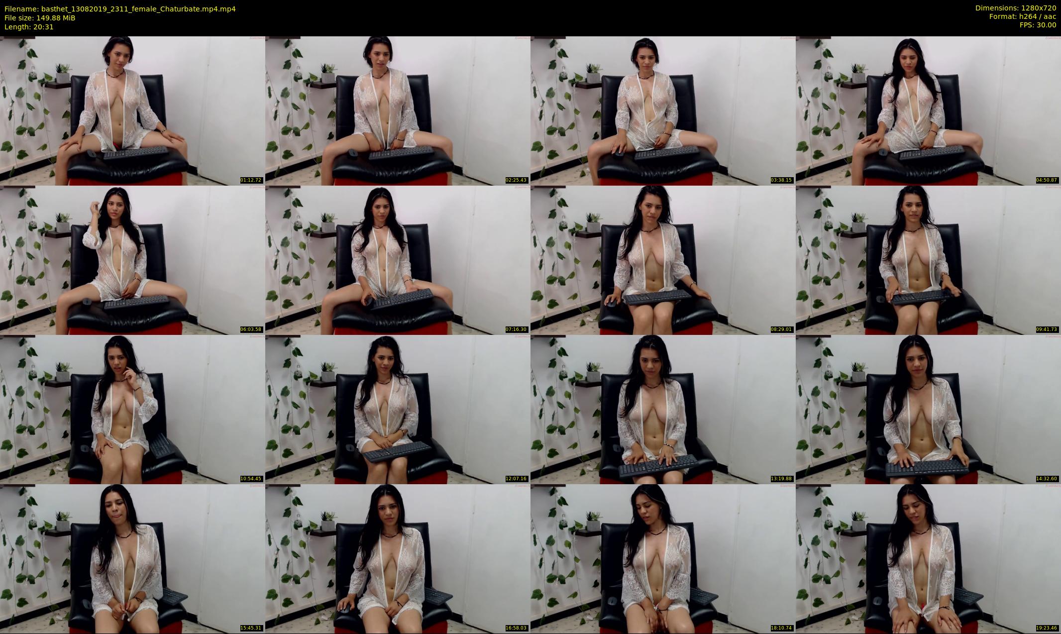 basthet — 21 minute Chaturbate female cam show recording, 720p, Aug 13, 2019