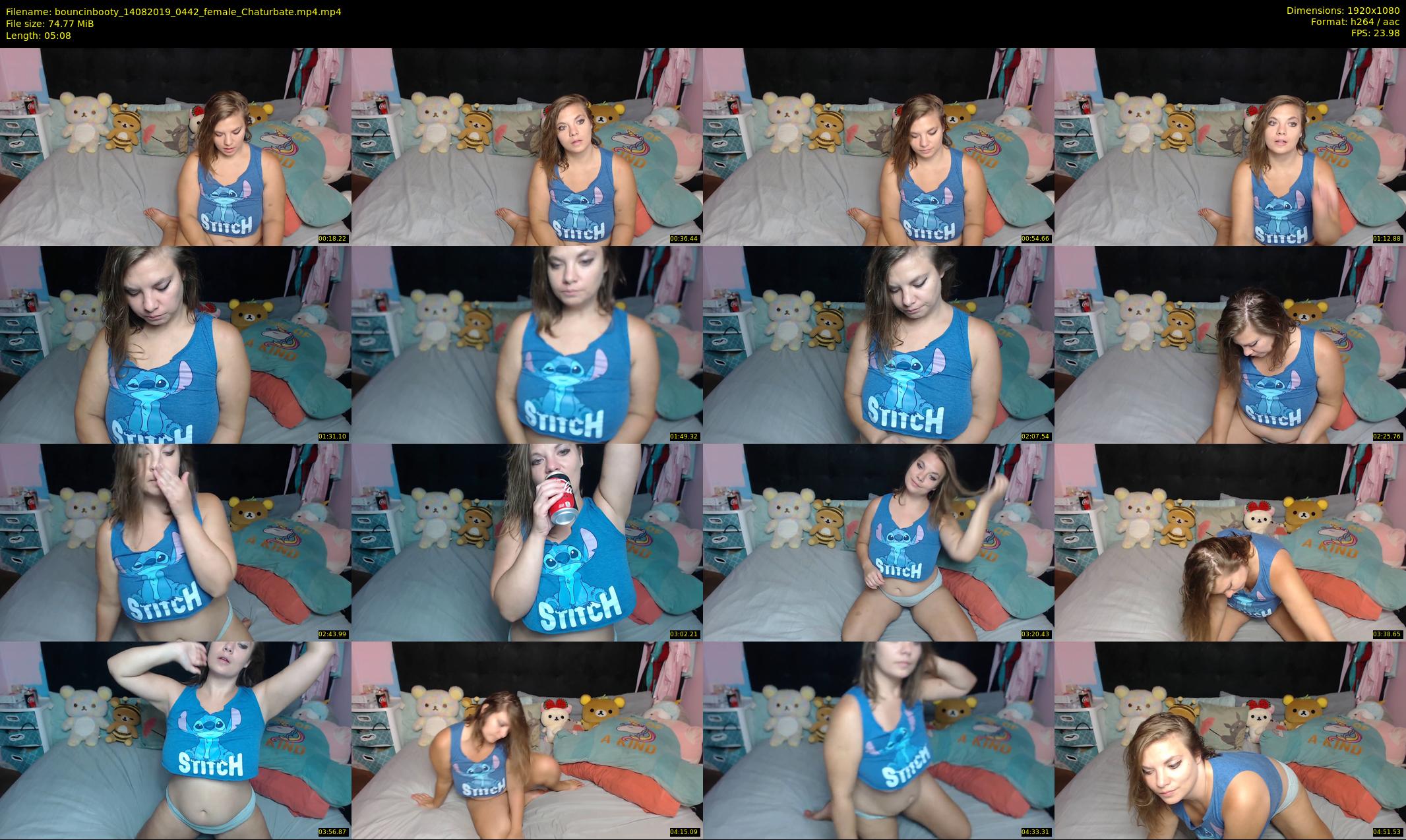 bouncinbooty — 6 minute Chaturbate female cam show recording, 1080p, Aug 14, 2019