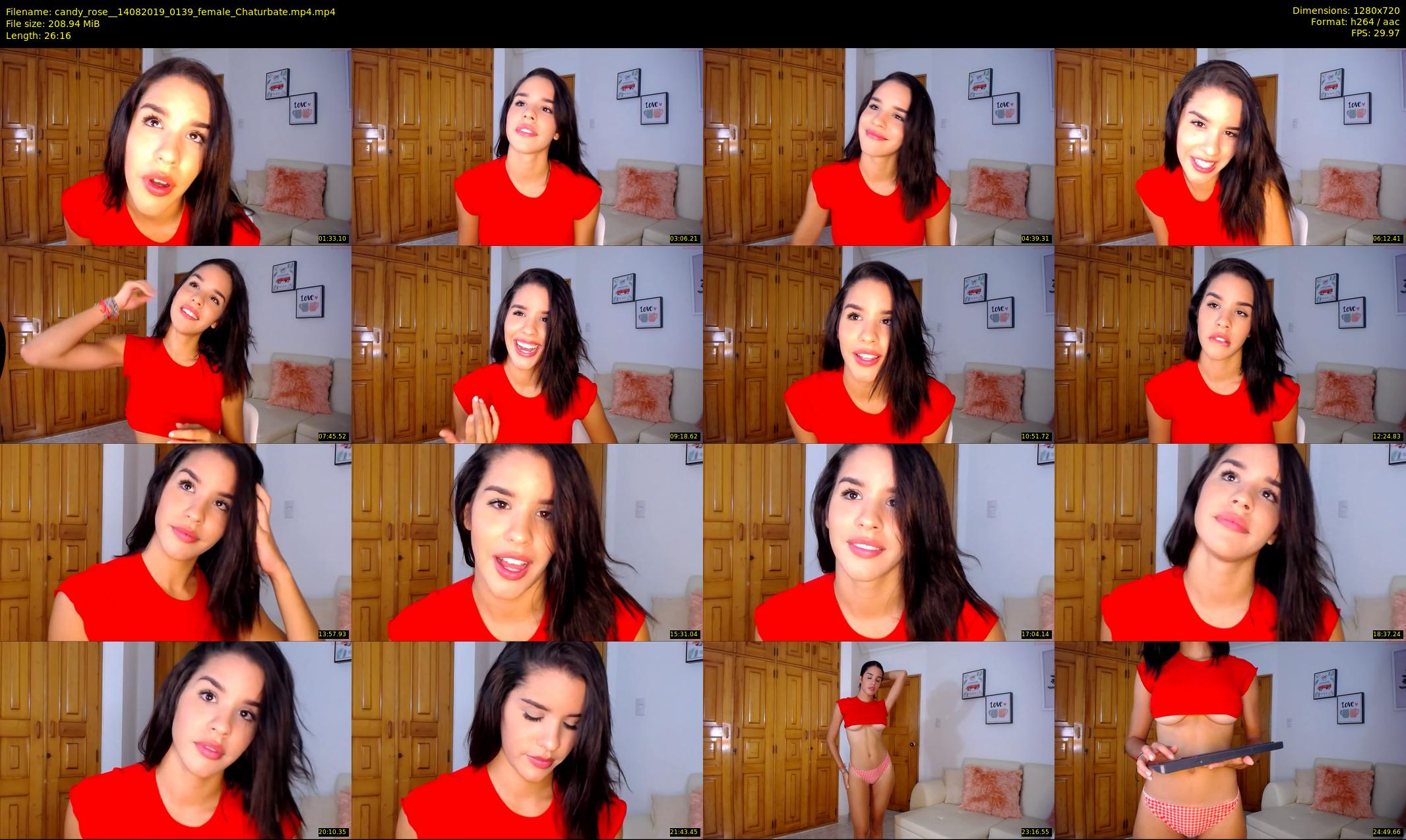 candy_rose_ — 27 minute Chaturbate female cam show recording, 720p, Aug 14, 2019