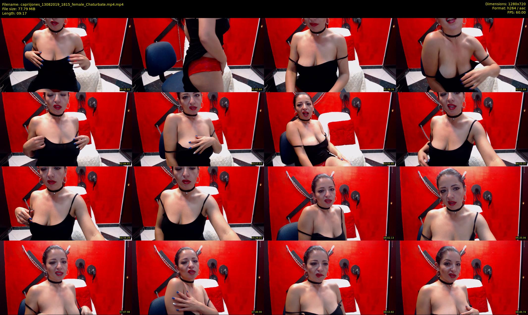 capriijones — 10 minute Chaturbate female cam show recording, 720p, Aug 13, 2019