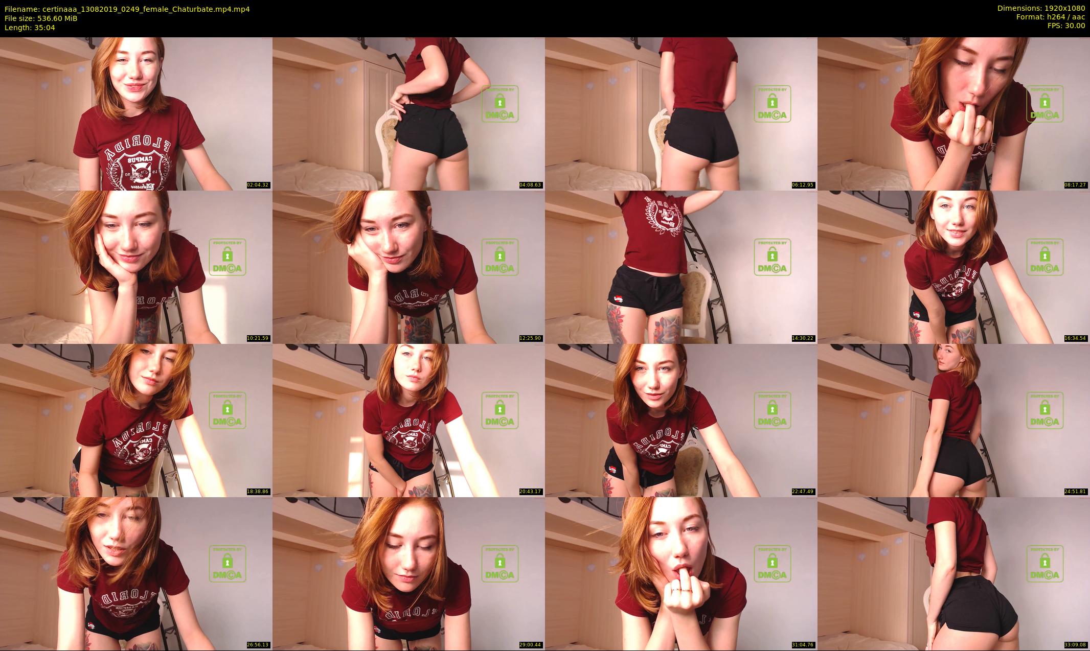 certinaaa — 36 minute Chaturbate female cam show recording, 1080p, Aug 13, 2019