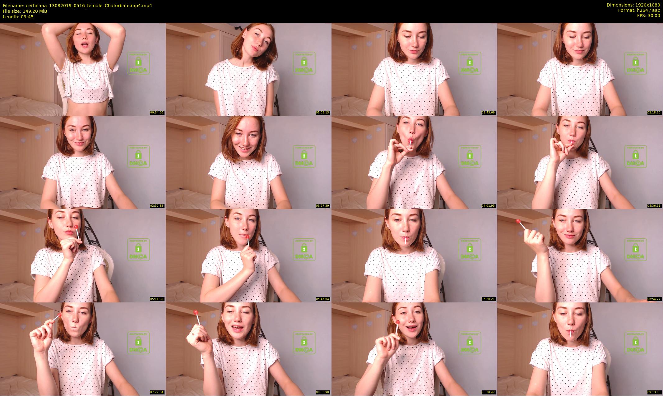 certinaaa — 10 minute Chaturbate female cam show recording, 1080p, Aug 13, 2019