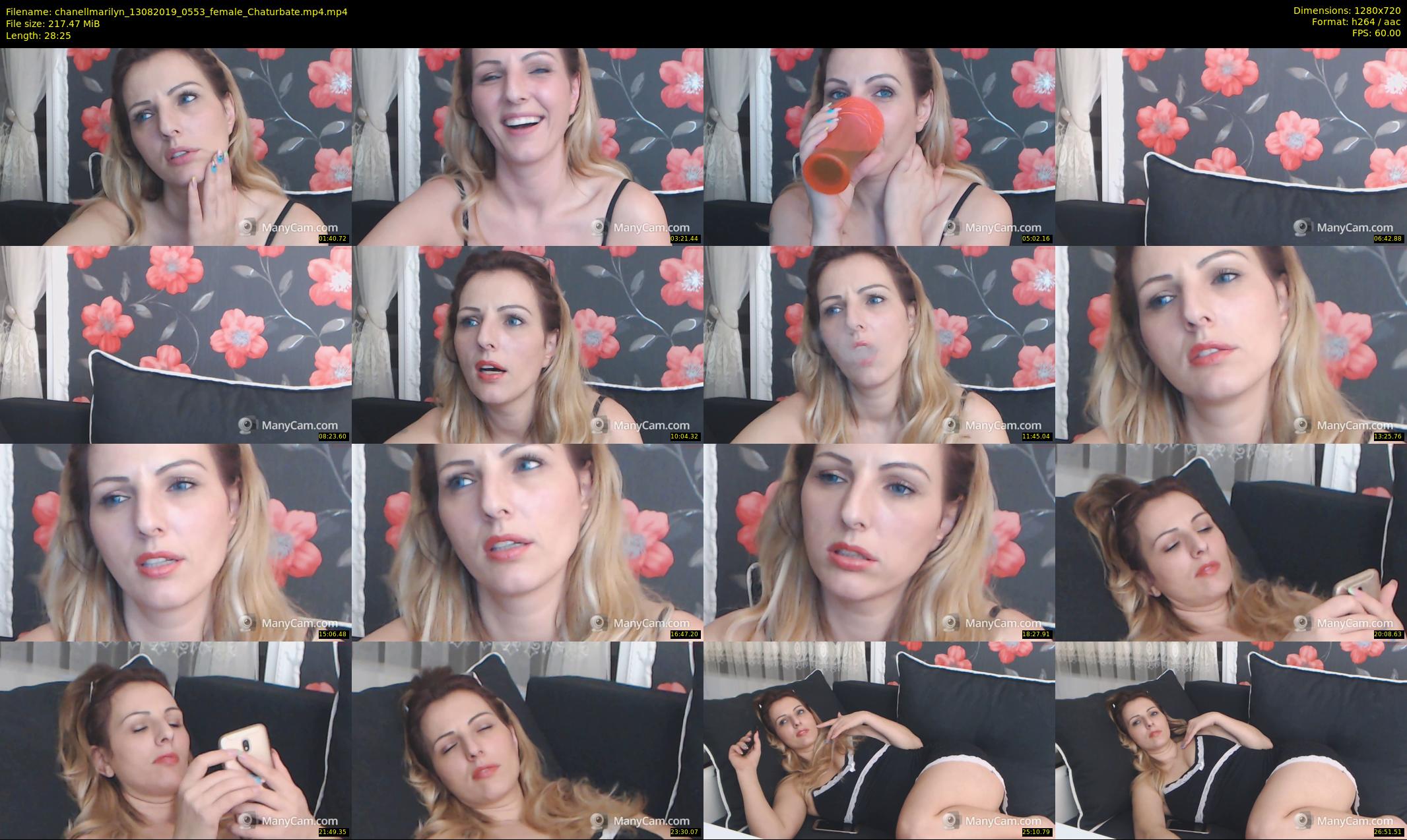 chanellmarilyn — 29 minute Chaturbate female cam show recording, 720p, Aug 13, 2019