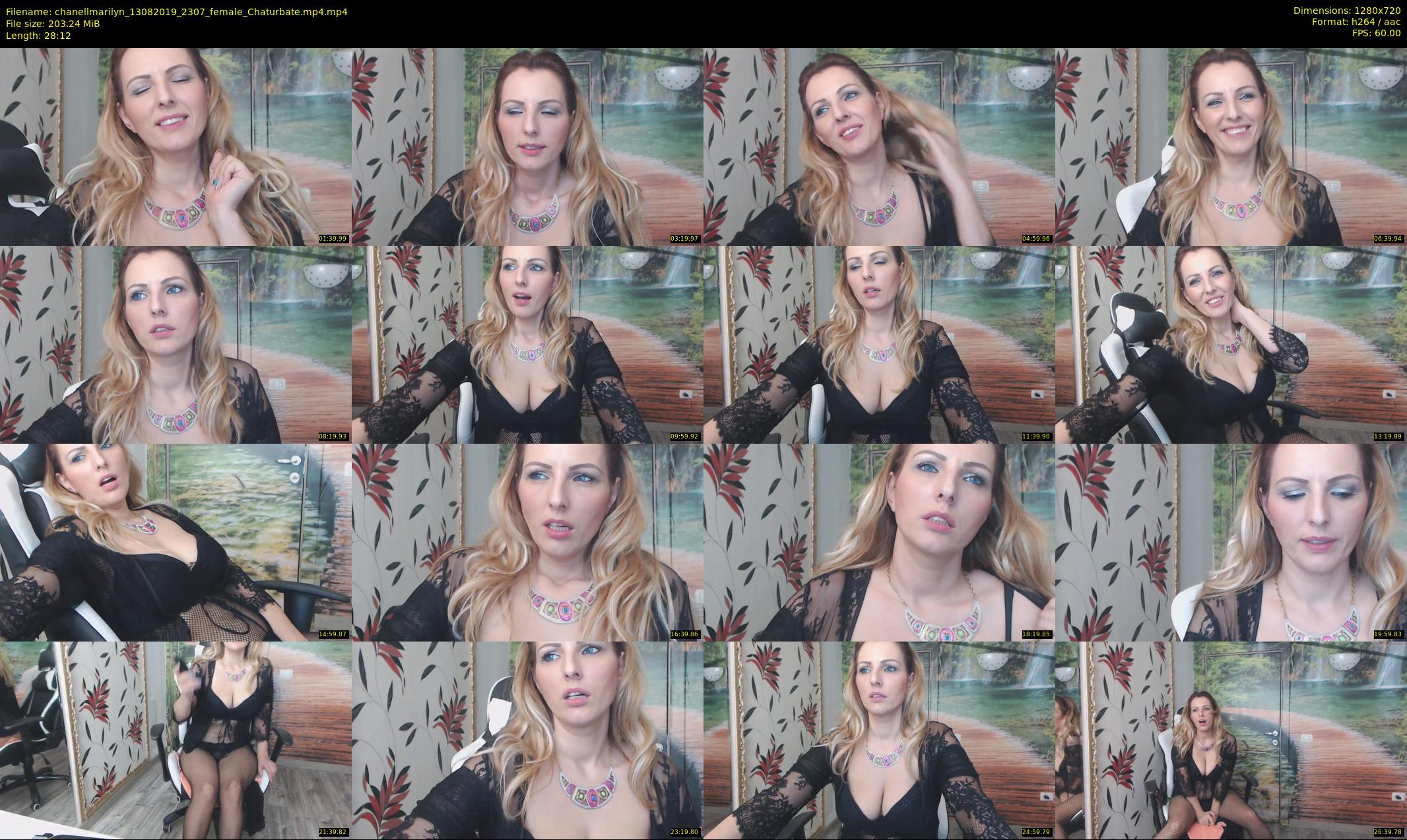 chanellmarilyn — 29 minute Chaturbate female cam show recording, 720p, Aug 13, 2019