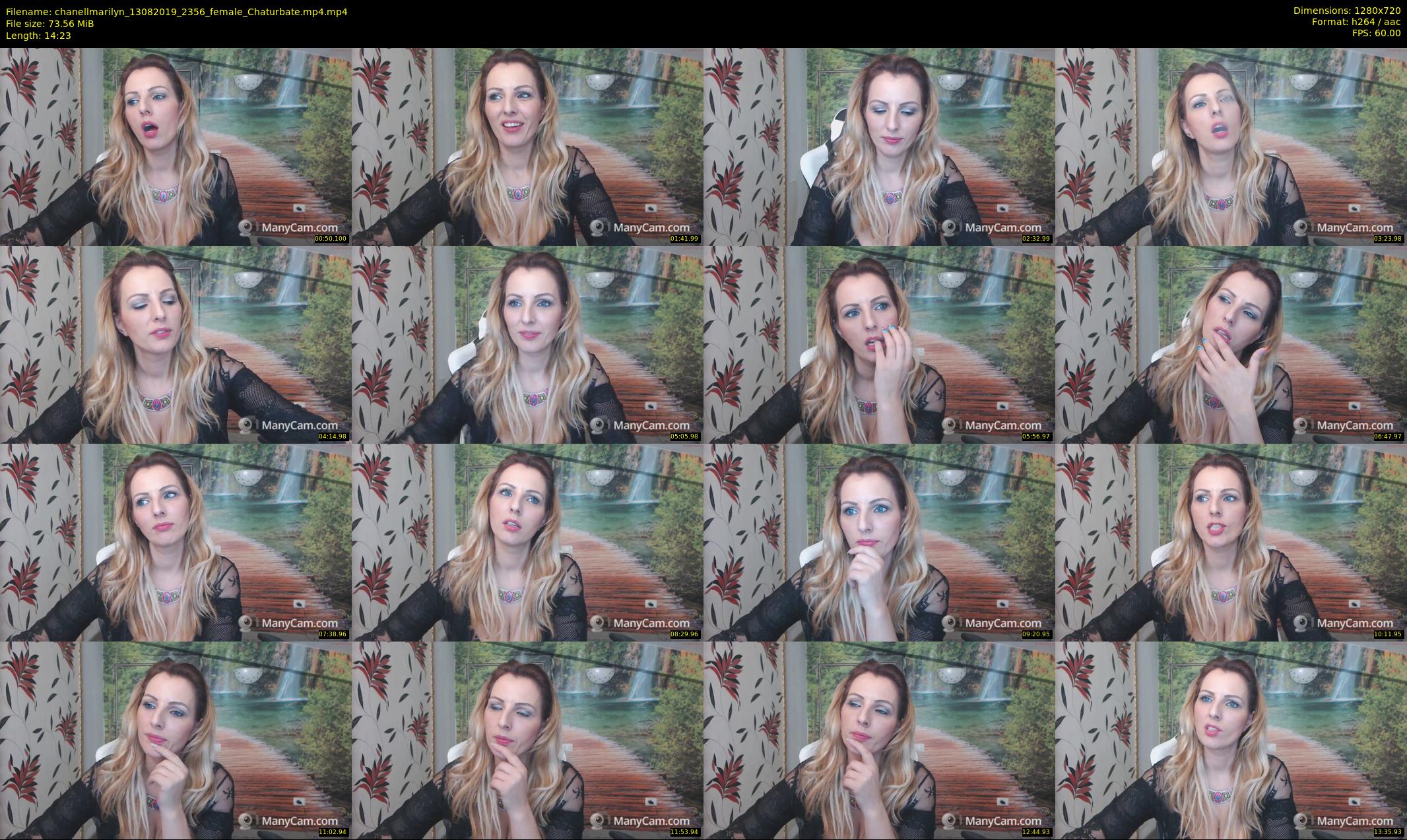 chanellmarilyn — 15 minute Chaturbate female cam show recording, 720p, Aug 13, 2019