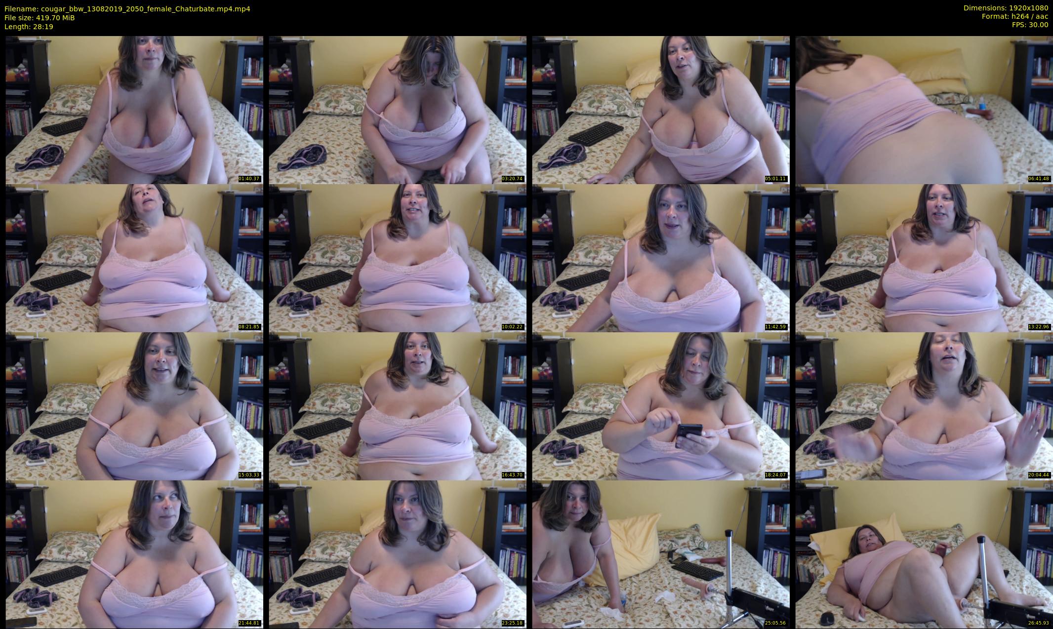 cougar_bbw — 29 minute Chaturbate female cam show recording, 1080p, Aug 13, 2019