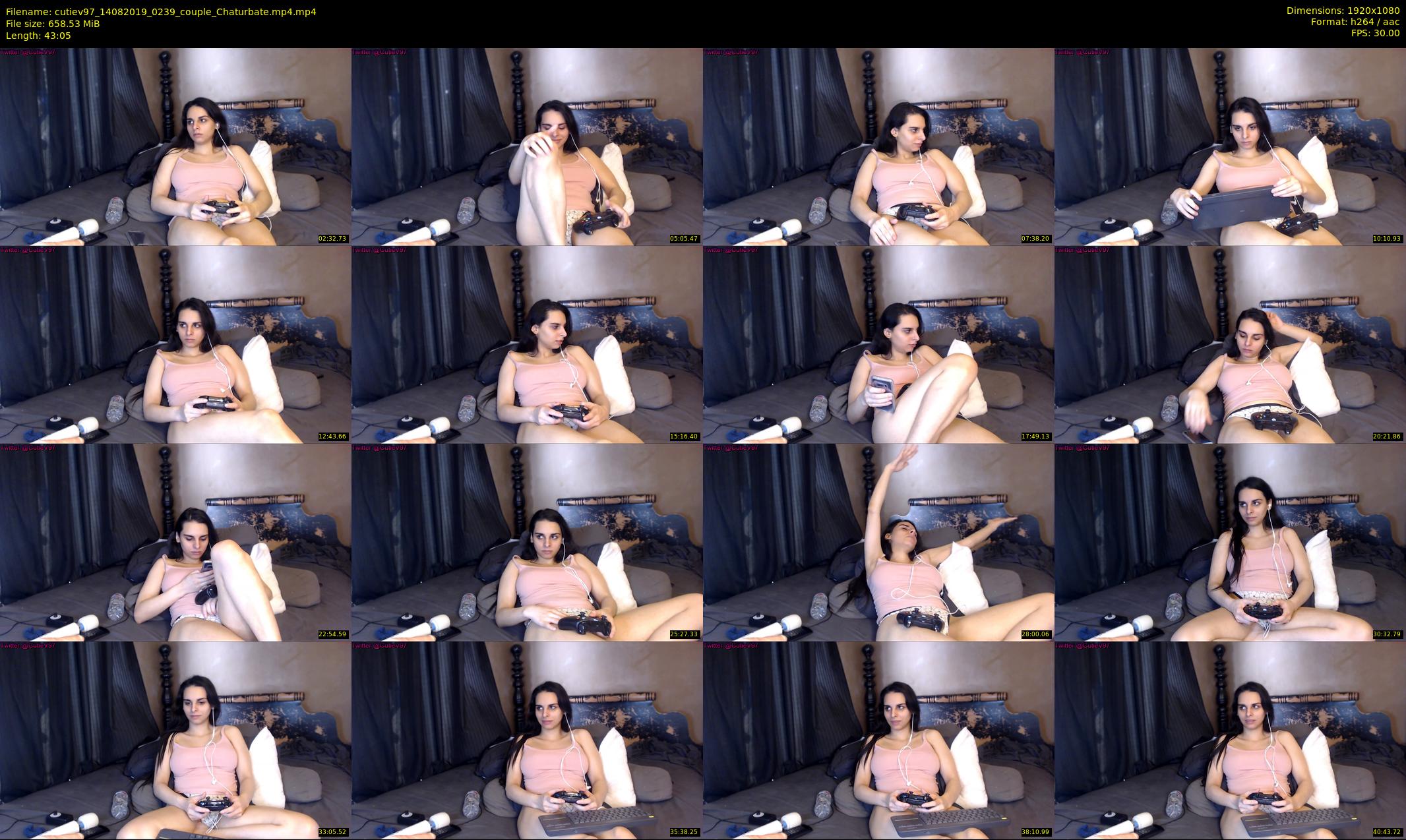 cutiev97 — 44 minute Chaturbate couple cam show recording, 1080p, Aug 14, 2019