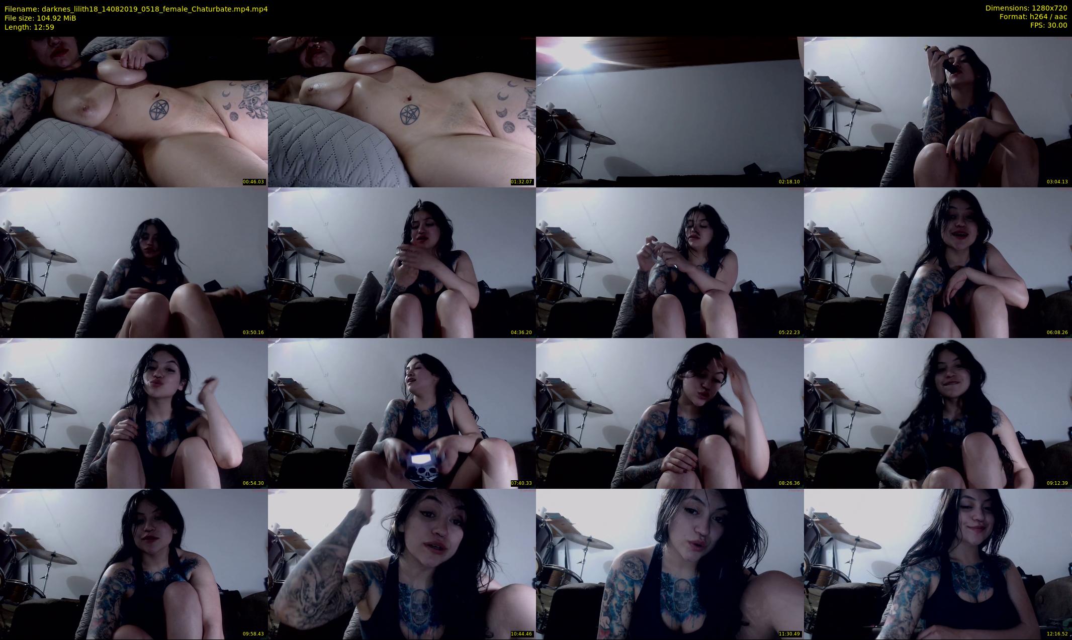 darknes_lilith18 — 13 minute Chaturbate female cam show recording, 720p, Aug 14, 2019