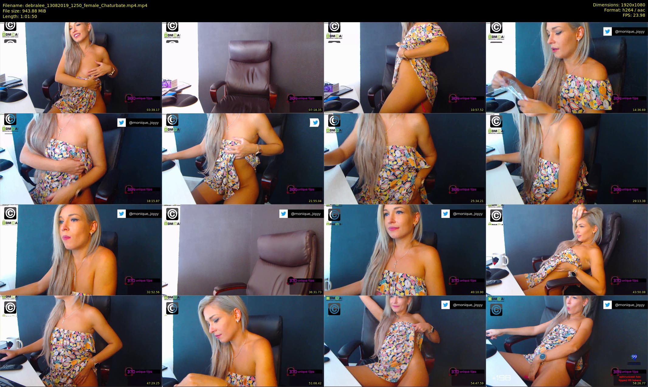 debralee — 62 minute Chaturbate female cam show recording, 1080p, Aug 13, 2019