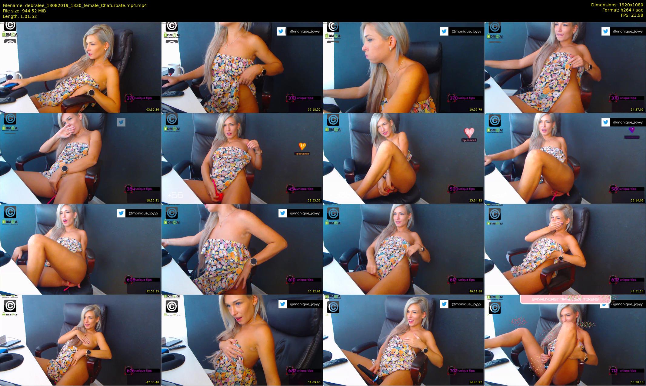 debralee — 62 minute Chaturbate female cam show recording, 1080p, Aug 13, 2019