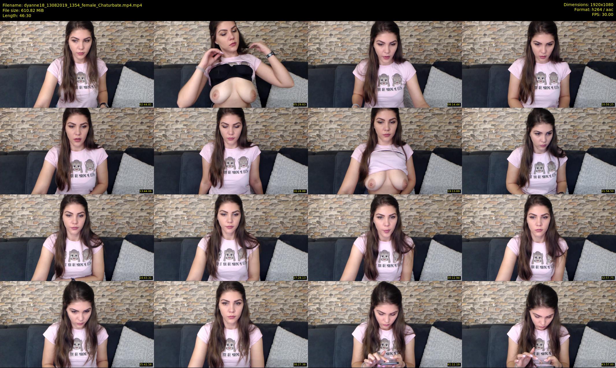 dyanne18 — 47 minute Chaturbate female cam show recording, 1080p, Aug 13, 2019