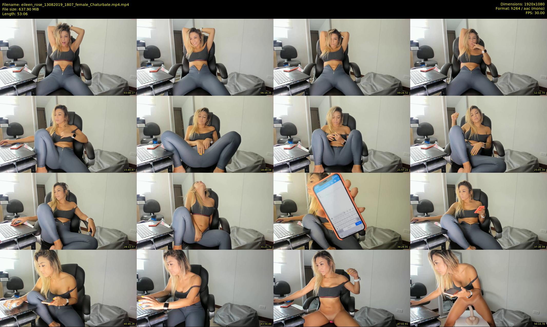 eileen_rose — 54 minute Chaturbate female cam show recording, 1080p, Aug 13, 2019