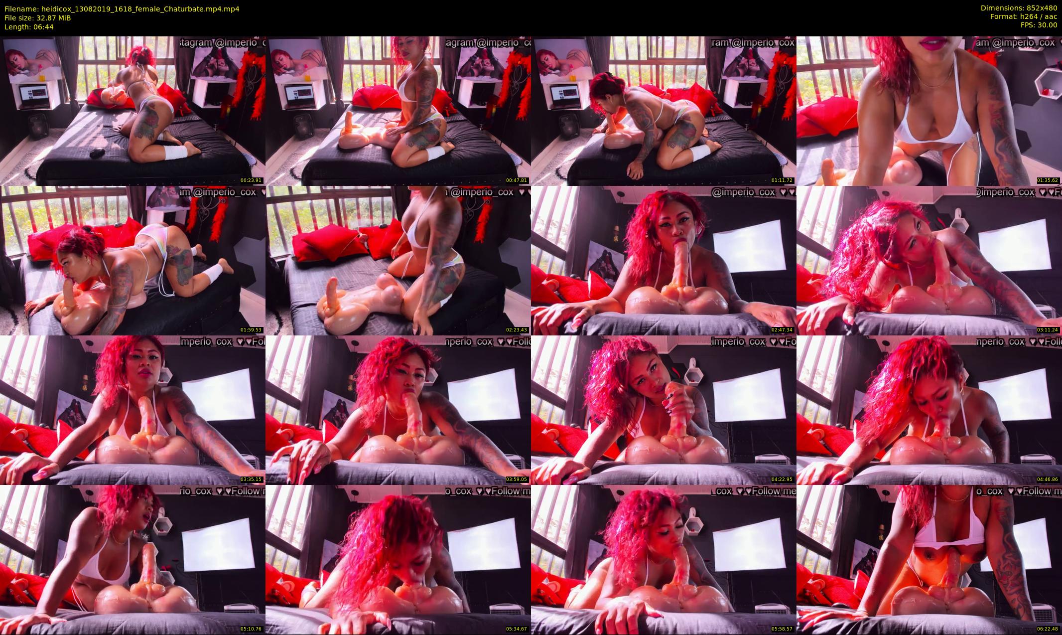 heidicox — 7 minute Chaturbate female cam show recording, 480p, Aug 13, 2019