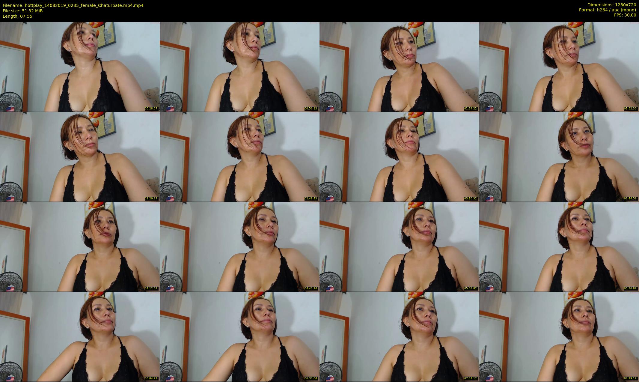 hottplay — 8 minute Chaturbate female cam show recording, 720p, Aug 14, 2019
