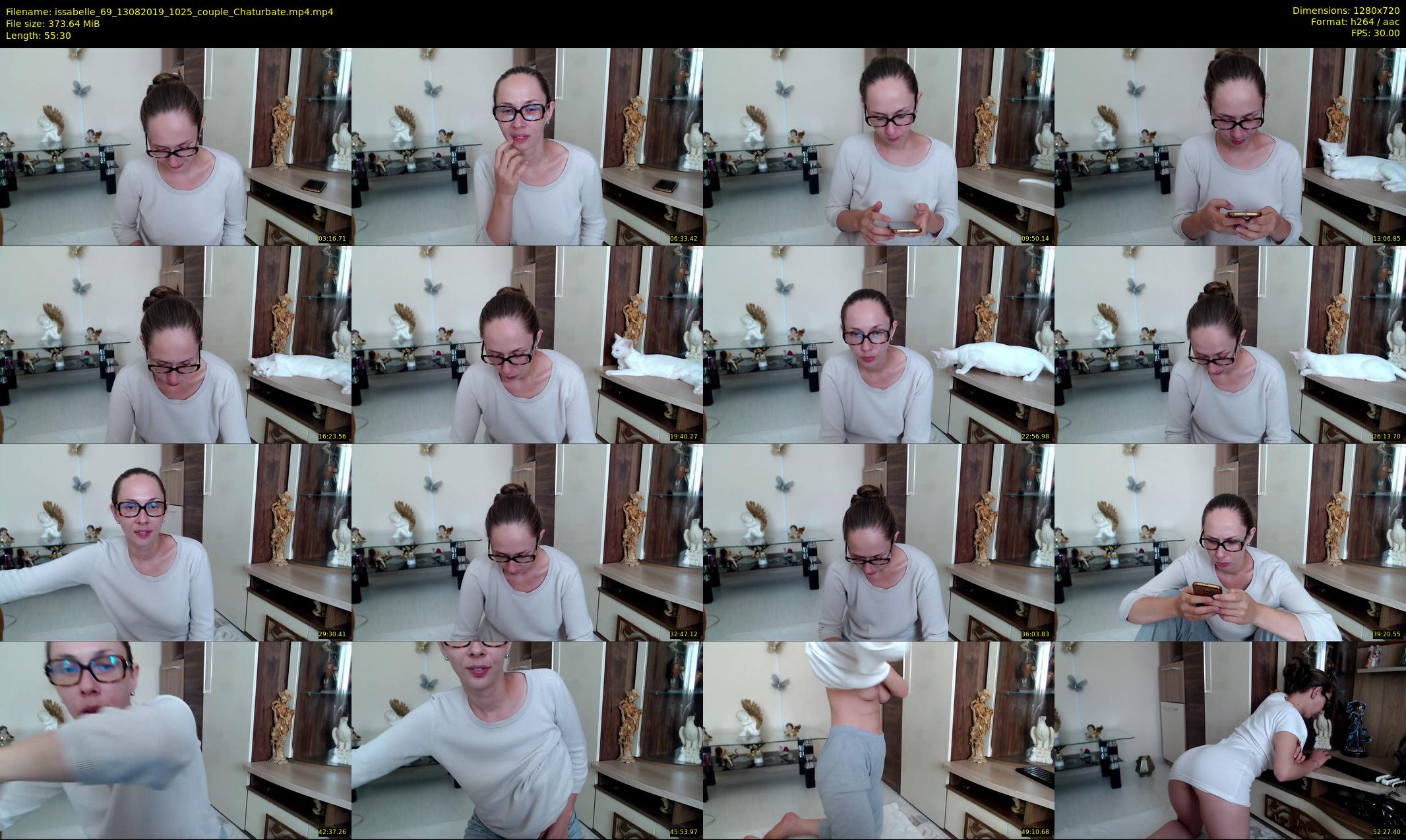 issabelle_69 — 56 minute Chaturbate couple cam show recording, 720p, Aug 13, 2019
