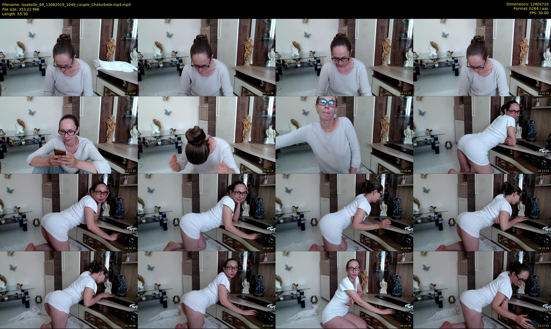 issabelle_69 — 56 minute Chaturbate couple cam show recording, 720p, Aug 13, 2019