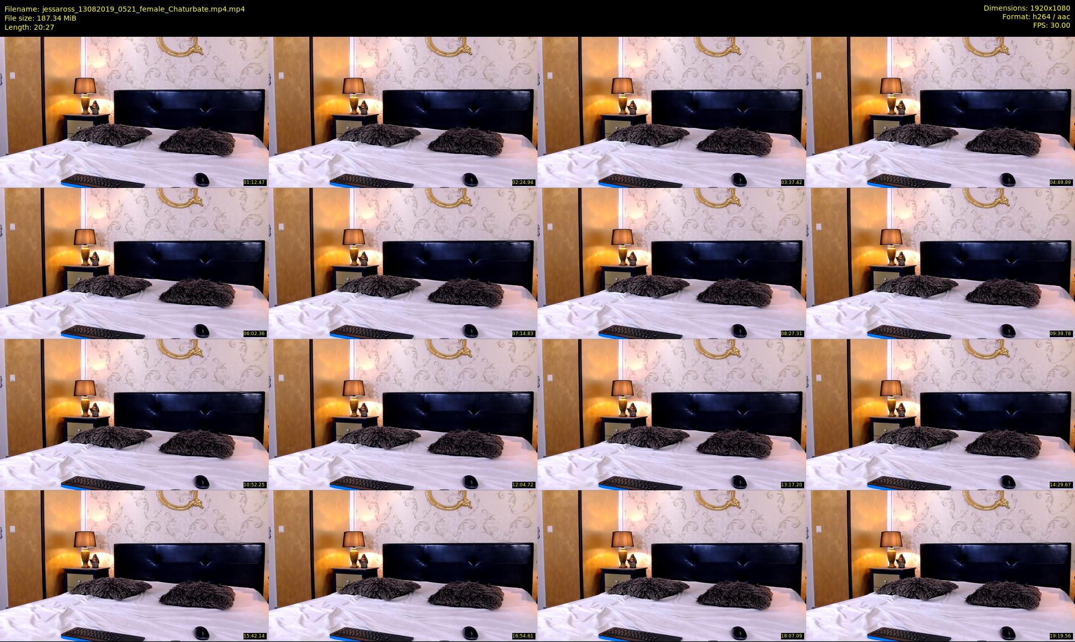 jessaross — 21 minute Chaturbate female cam show recording, 1080p, Aug 13, 2019