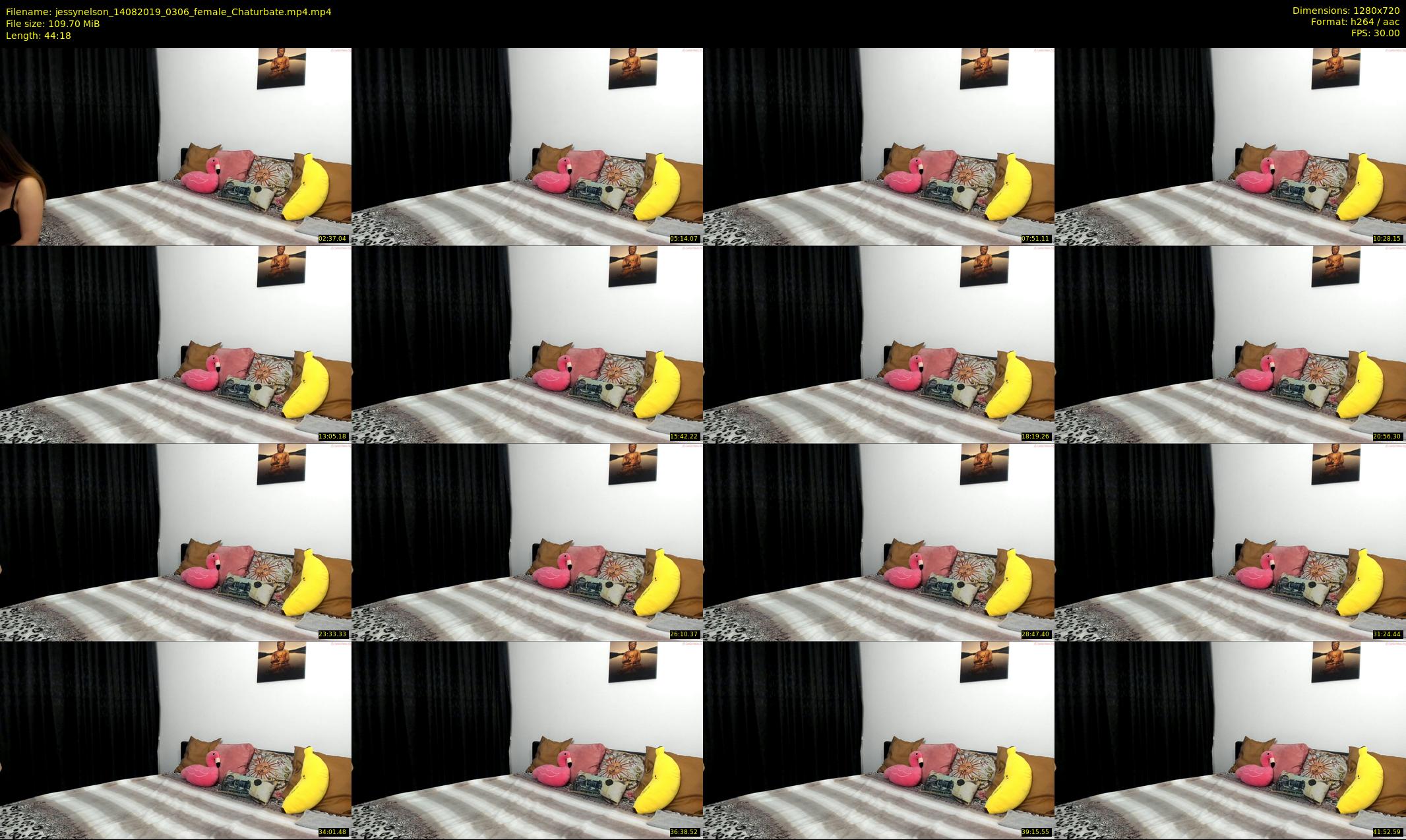 jessynelson — 45 minute Chaturbate female cam show recording, 720p, Aug 14, 2019
