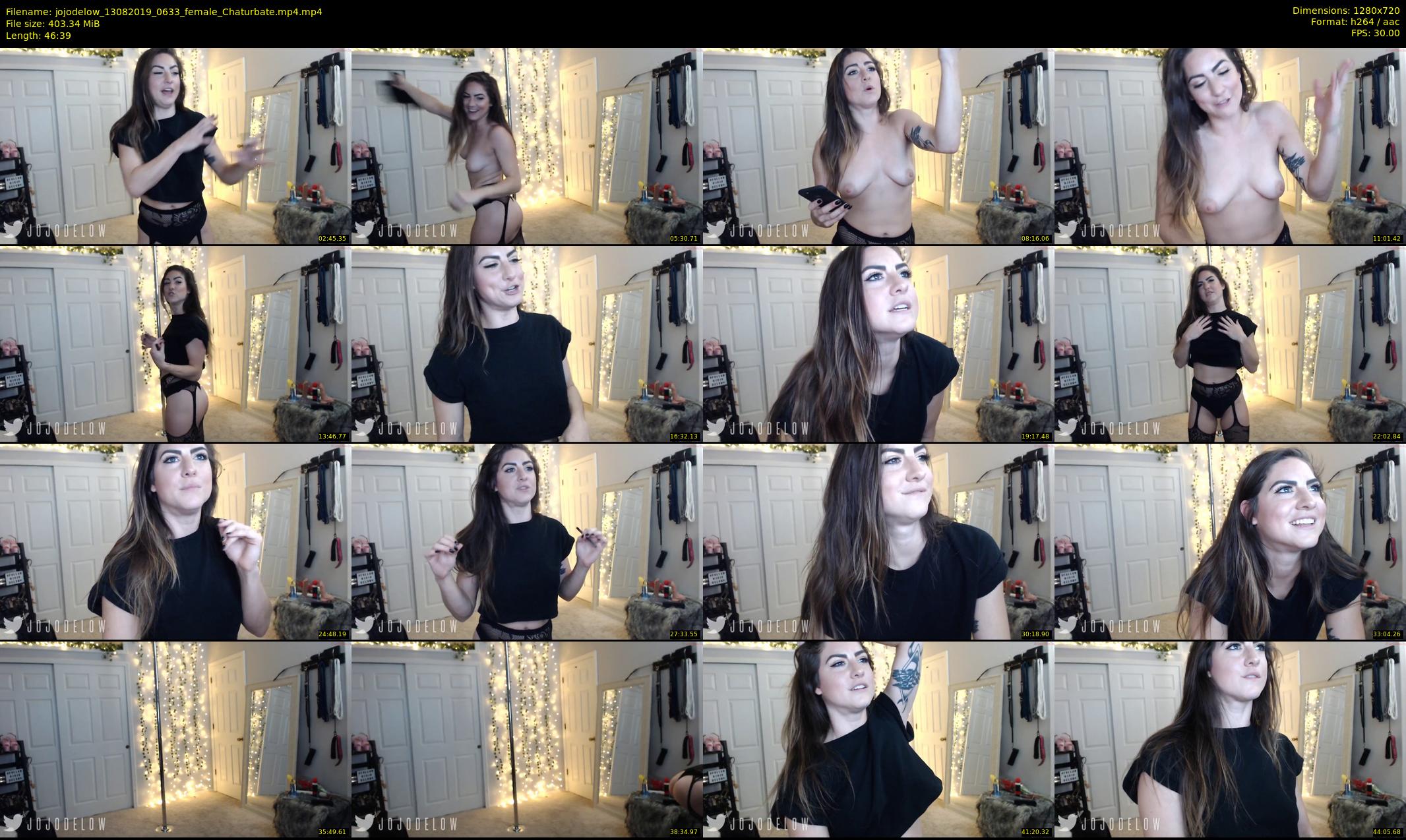 jojodelow — 47 minute Chaturbate female cam show recording, 720p, Aug 13, 2019