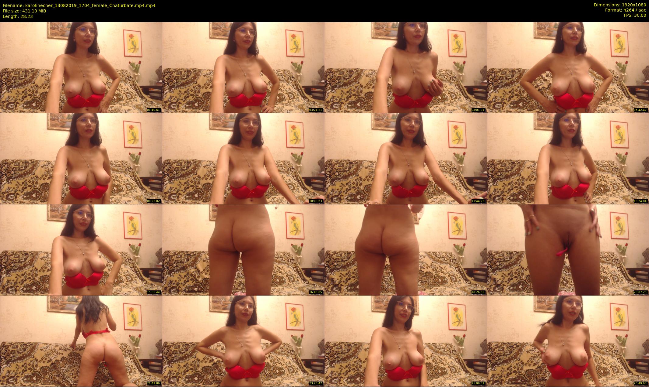 karolinecher — 29 minute Chaturbate female cam show recording, 1080p, Aug 13, 2019