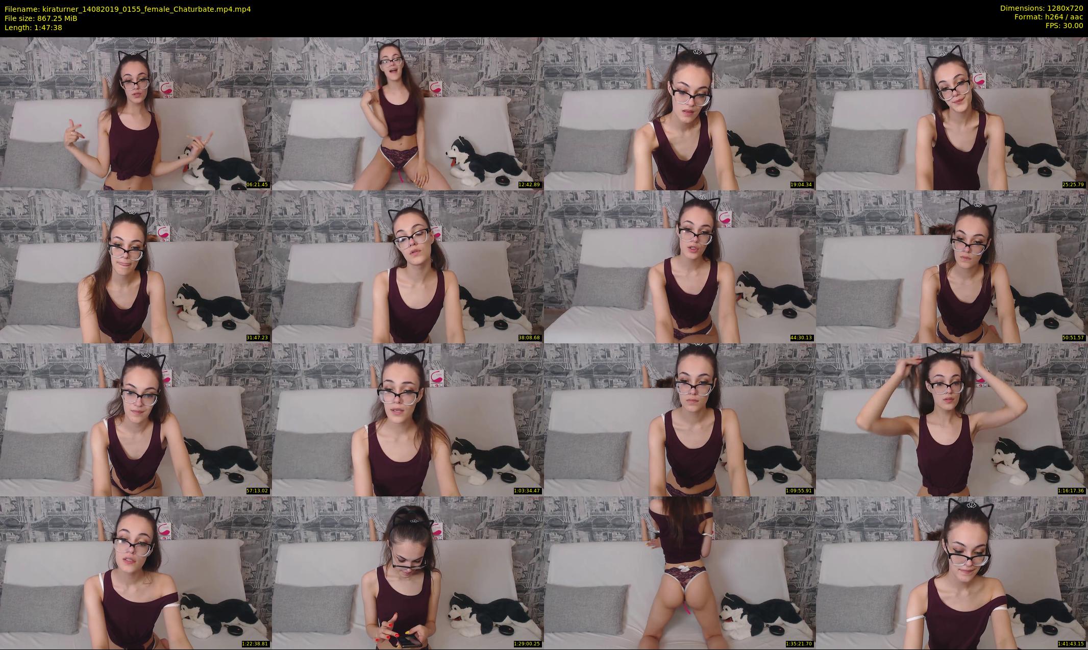 kiraturner — 108 minute Chaturbate couple cam show recording, 720p, Aug 14, 2019
