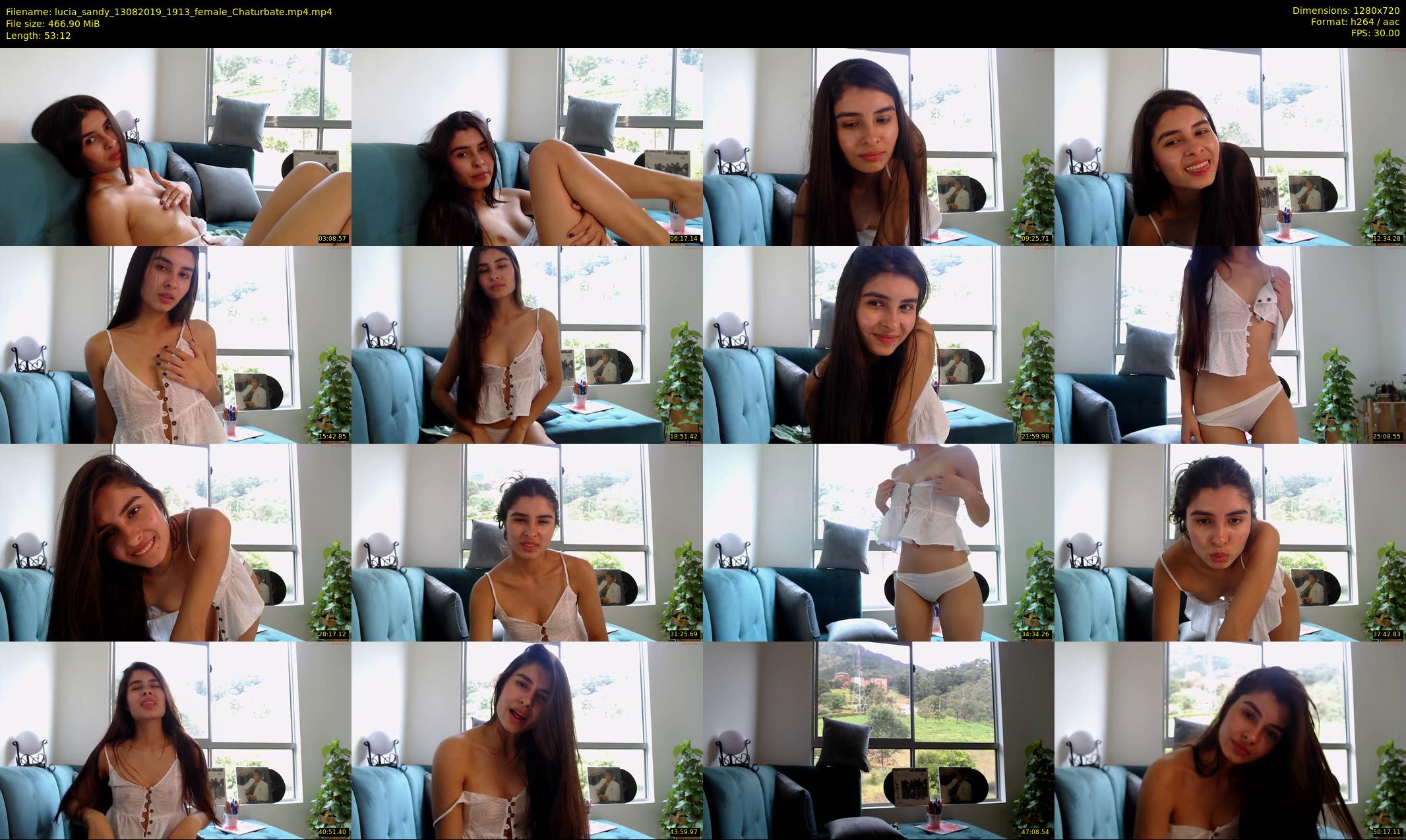 lucia_sandy — 54 minute Chaturbate female cam show recording, 720p, Aug 13, 2019