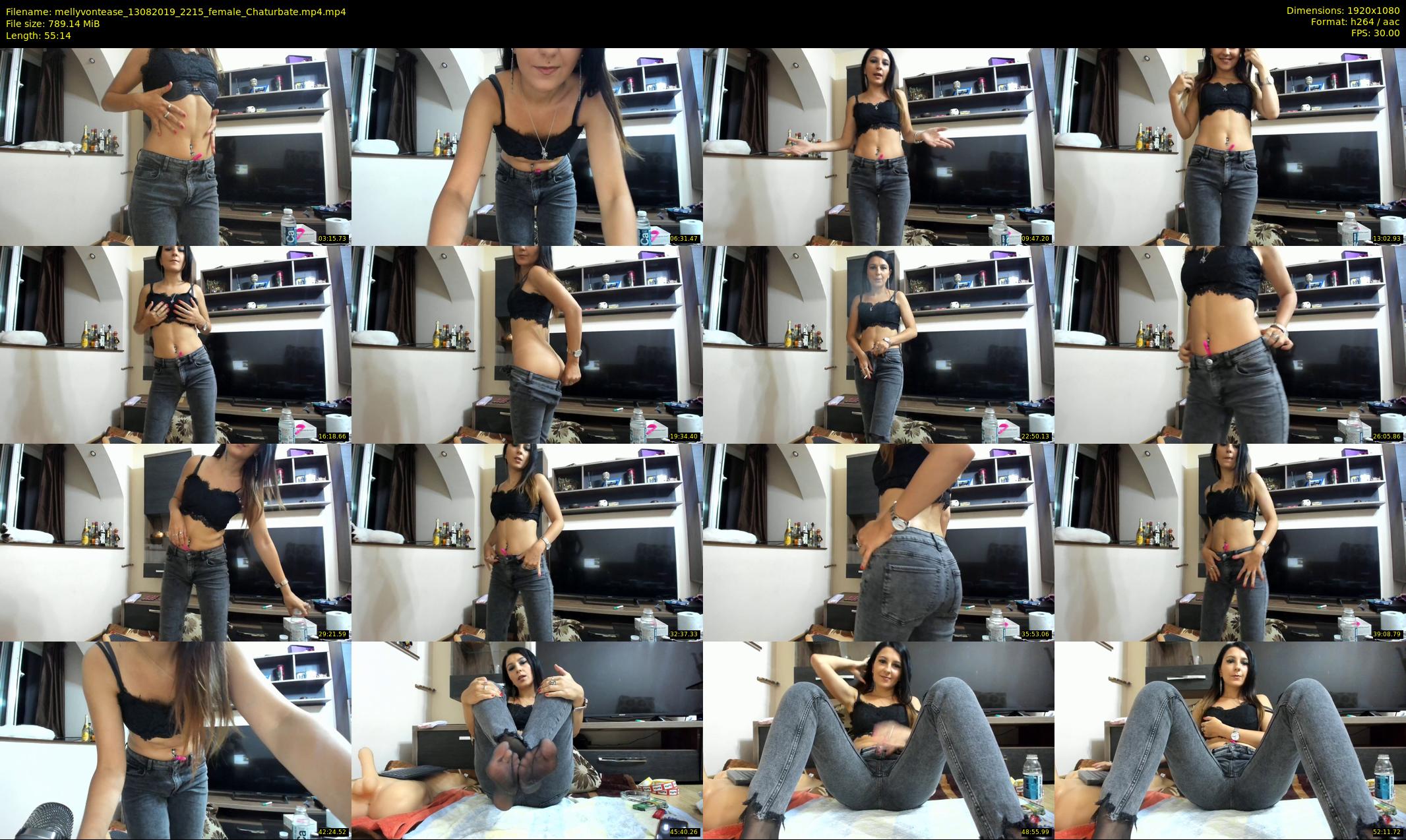 mellyvontease — 56 minute Chaturbate female cam show recording, 1080p, Aug 13, 2019
