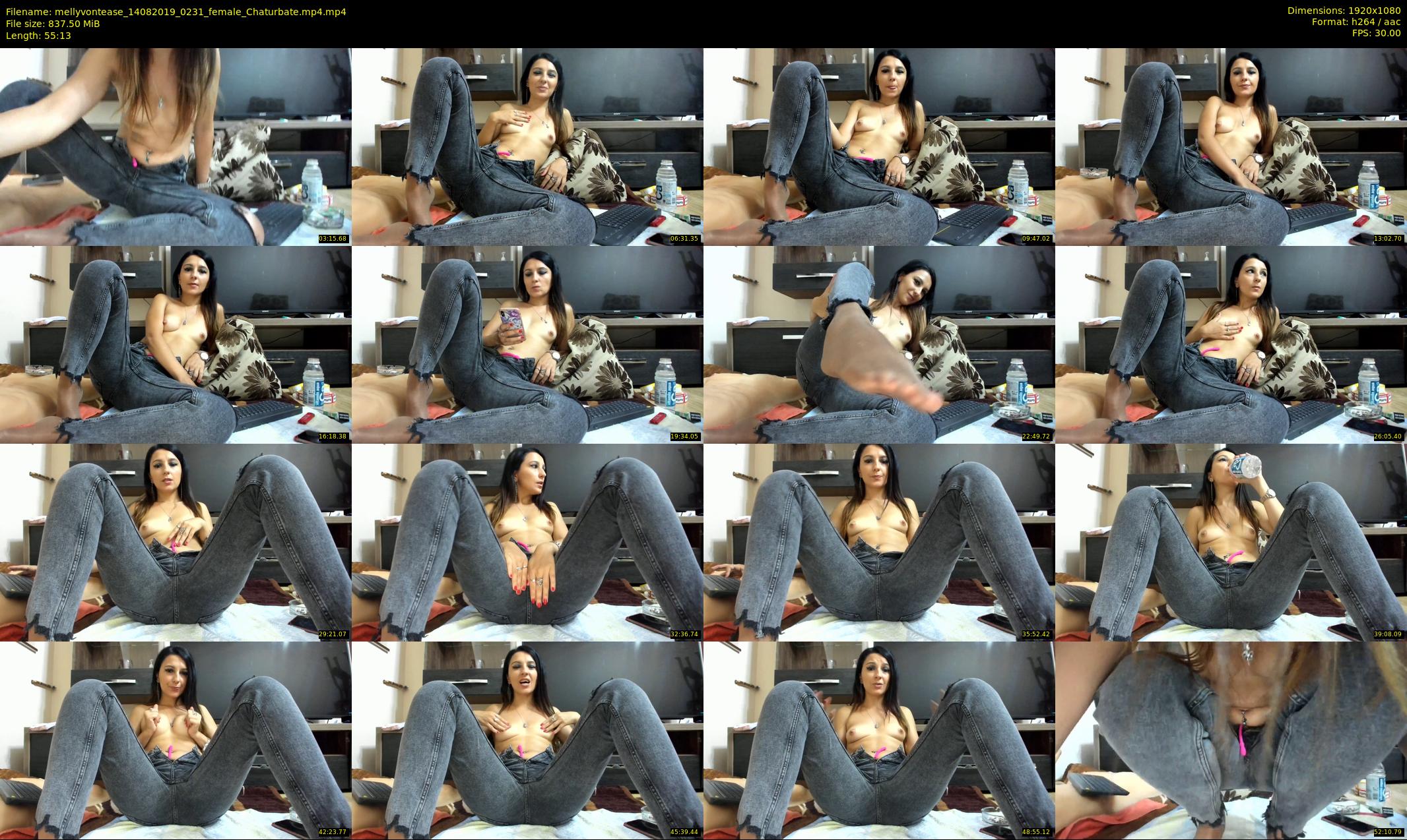 mellyvontease — 56 minute Chaturbate female cam show recording, 1080p, Aug 14, 2019
