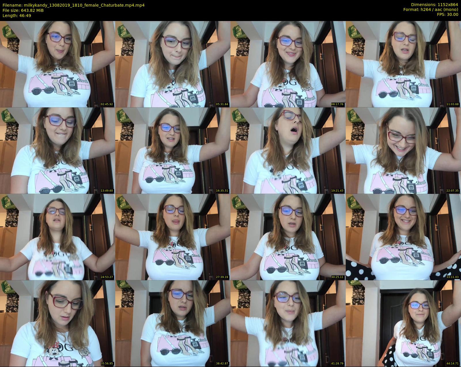 milkykandy — 47 minute Chaturbate female cam show recording, 720p, Aug 13, 2019