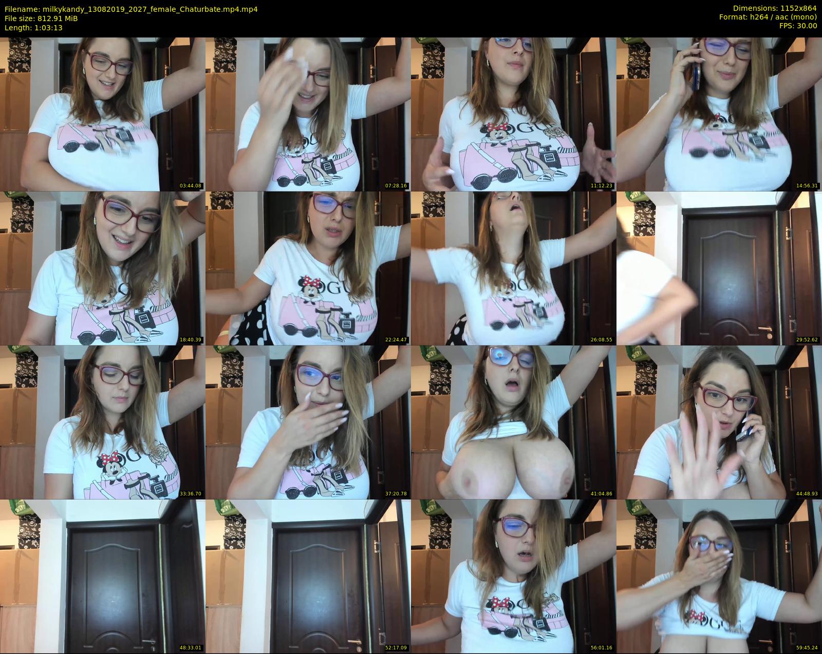 milkykandy — 64 minute Chaturbate female cam show recording, 720p, Aug 13, 2019