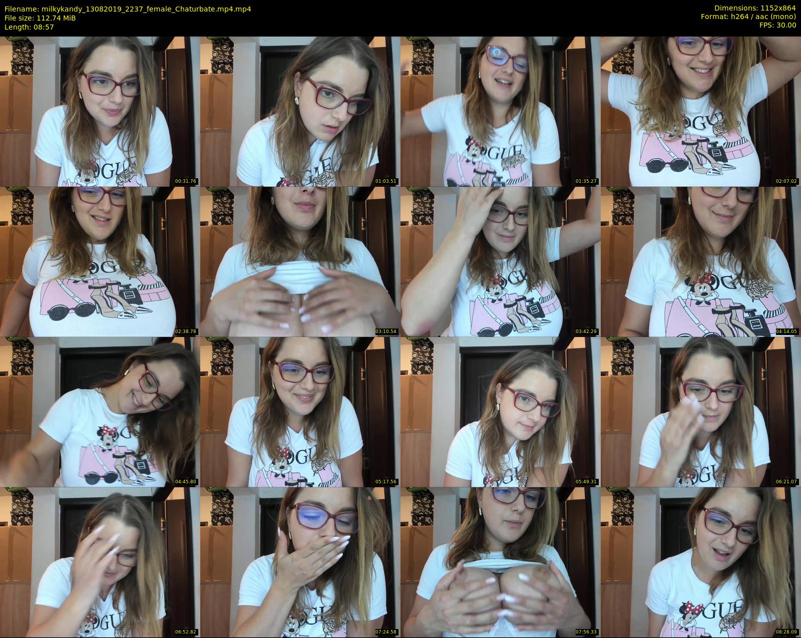 milkykandy — 9 minute Chaturbate female cam show recording, 720p, Aug 13, 2019